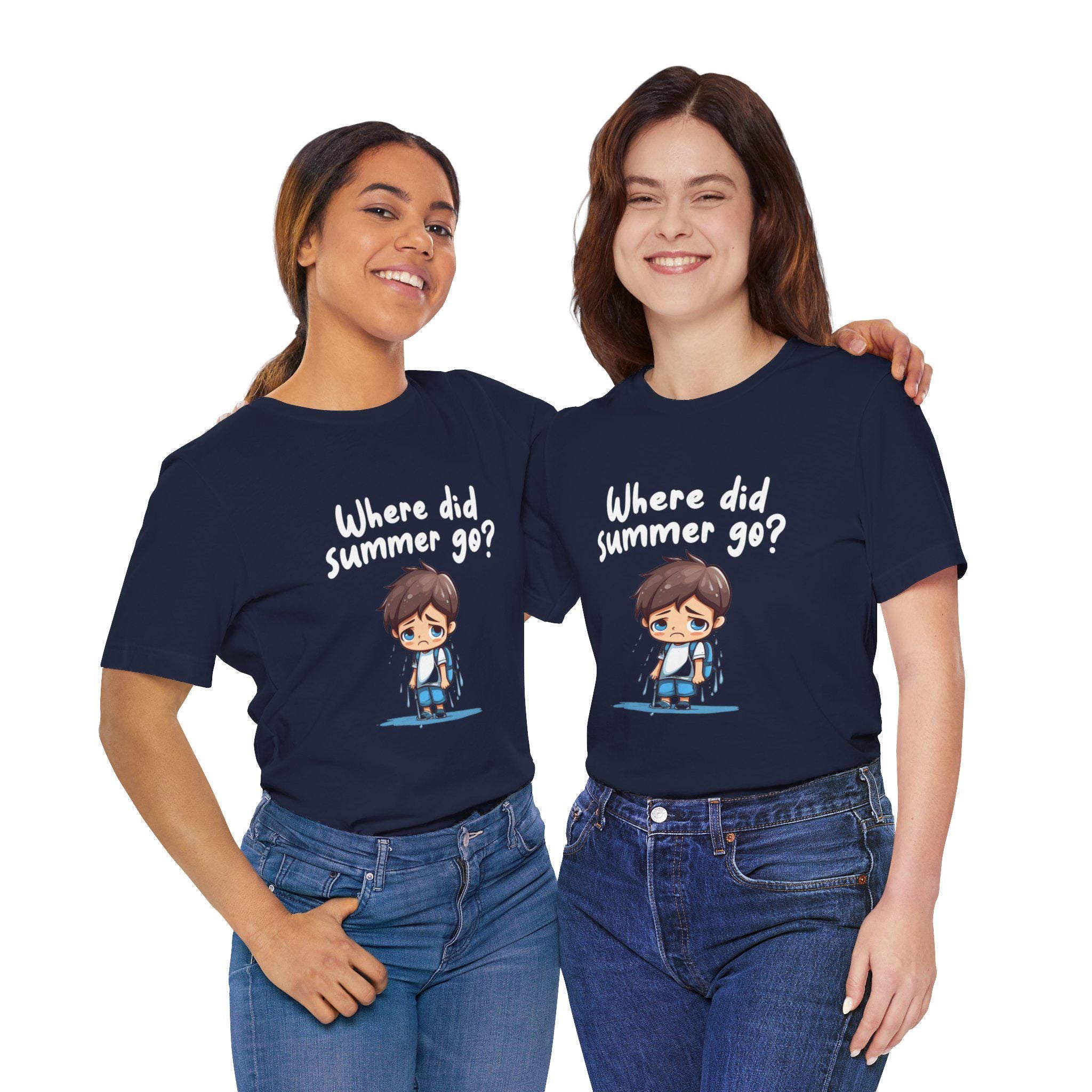 Funny Sad Boy Cartoon T-Shirt – Quirky Emotional Graphic Tee
