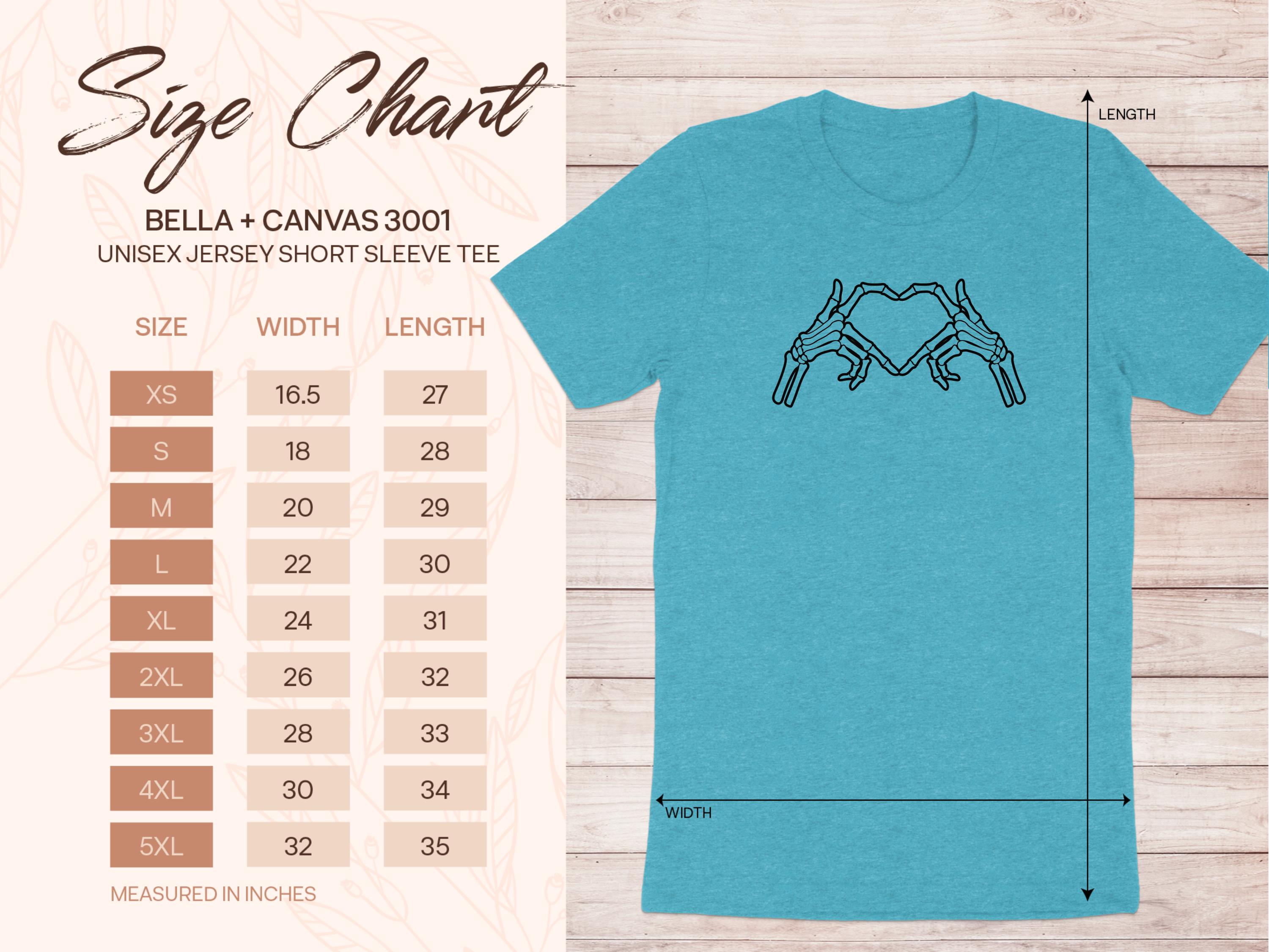 Skeleton Hand Heart Gesture Unisex Jersey Short Sleeve Tee product type