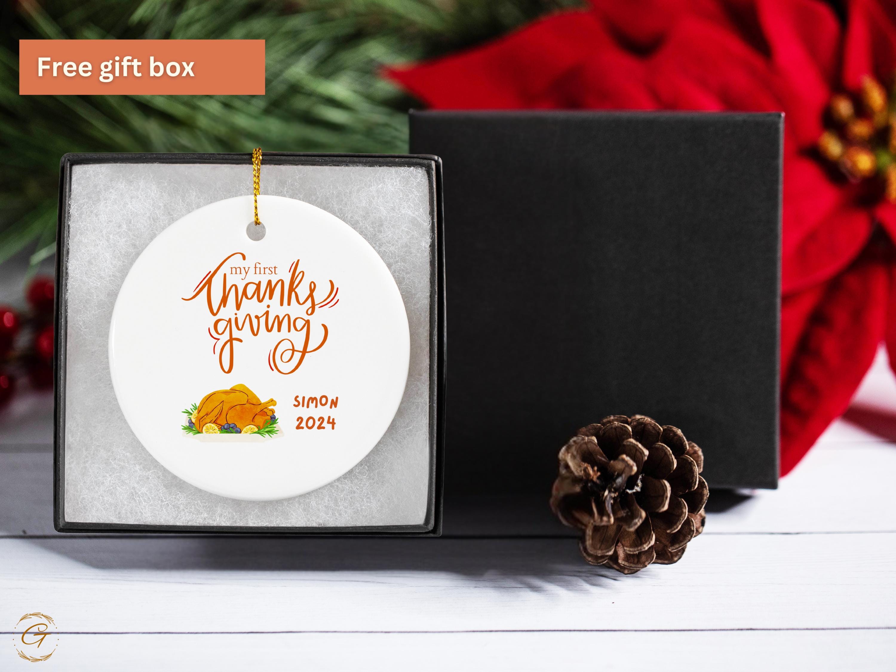 Personalized My First Thanksgiving Ornament 2024