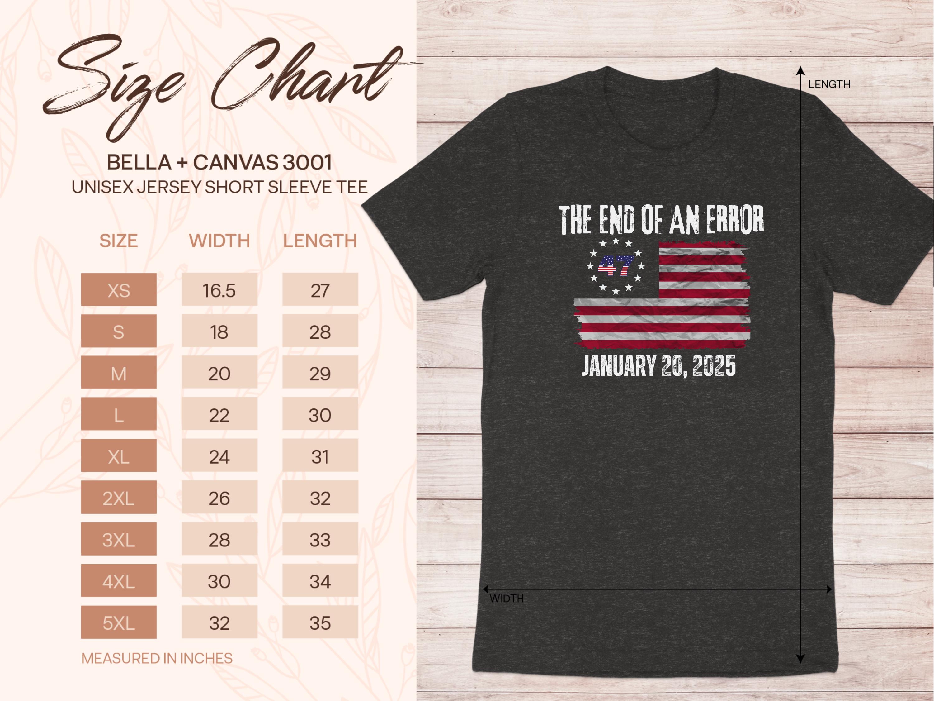 The End Of An Error January 20 2025 Tee product