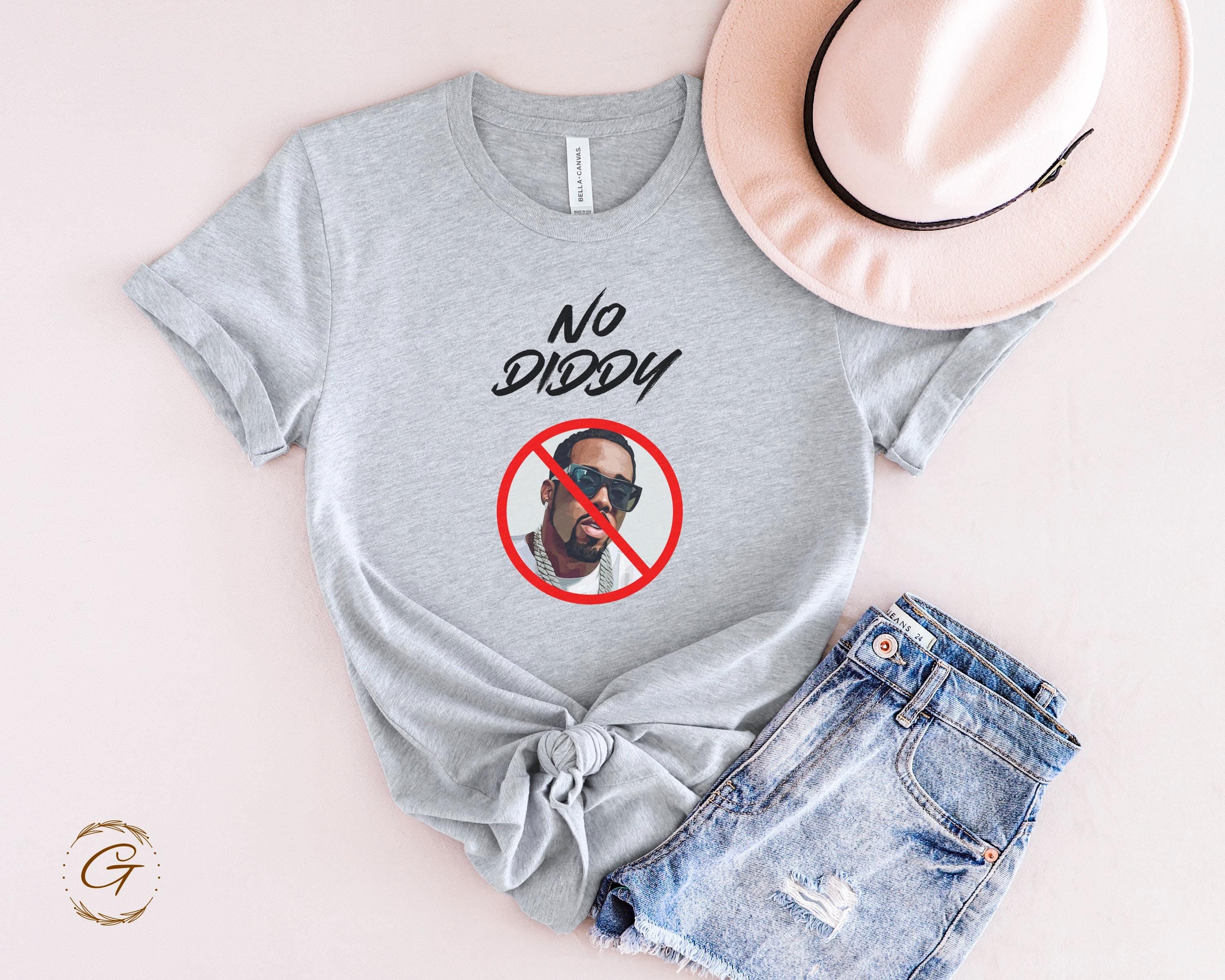Diddy T-Shirt Funny Graphic Tee, 'No Diddy' T-Shirt