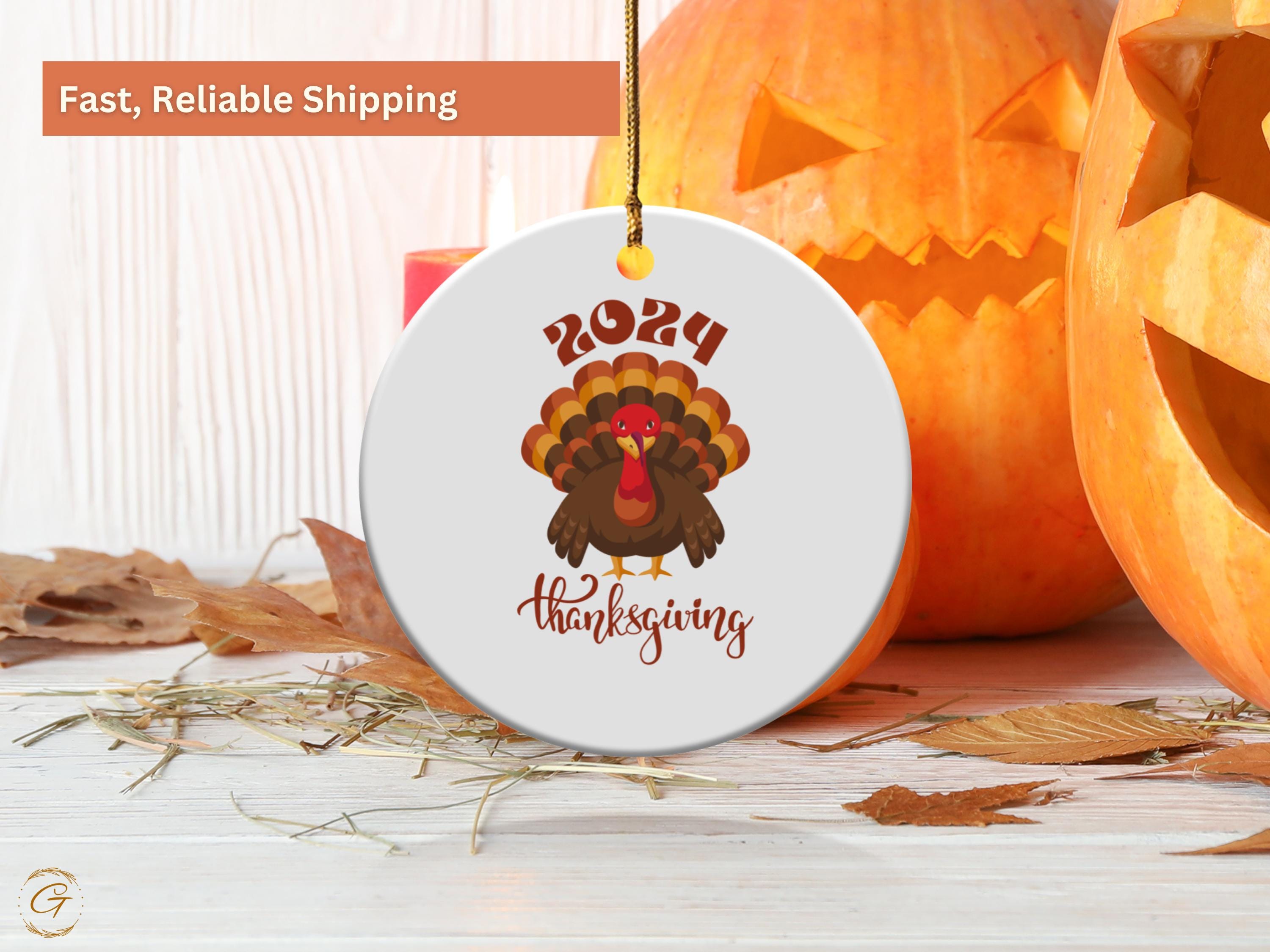 Turkey Thanksgiving Ornaments, Thanksgiving Keepsakes, Holiday Gifts Autumn Decor, Festive Celebration Home Decor, Turkey Lover Holiday Gift