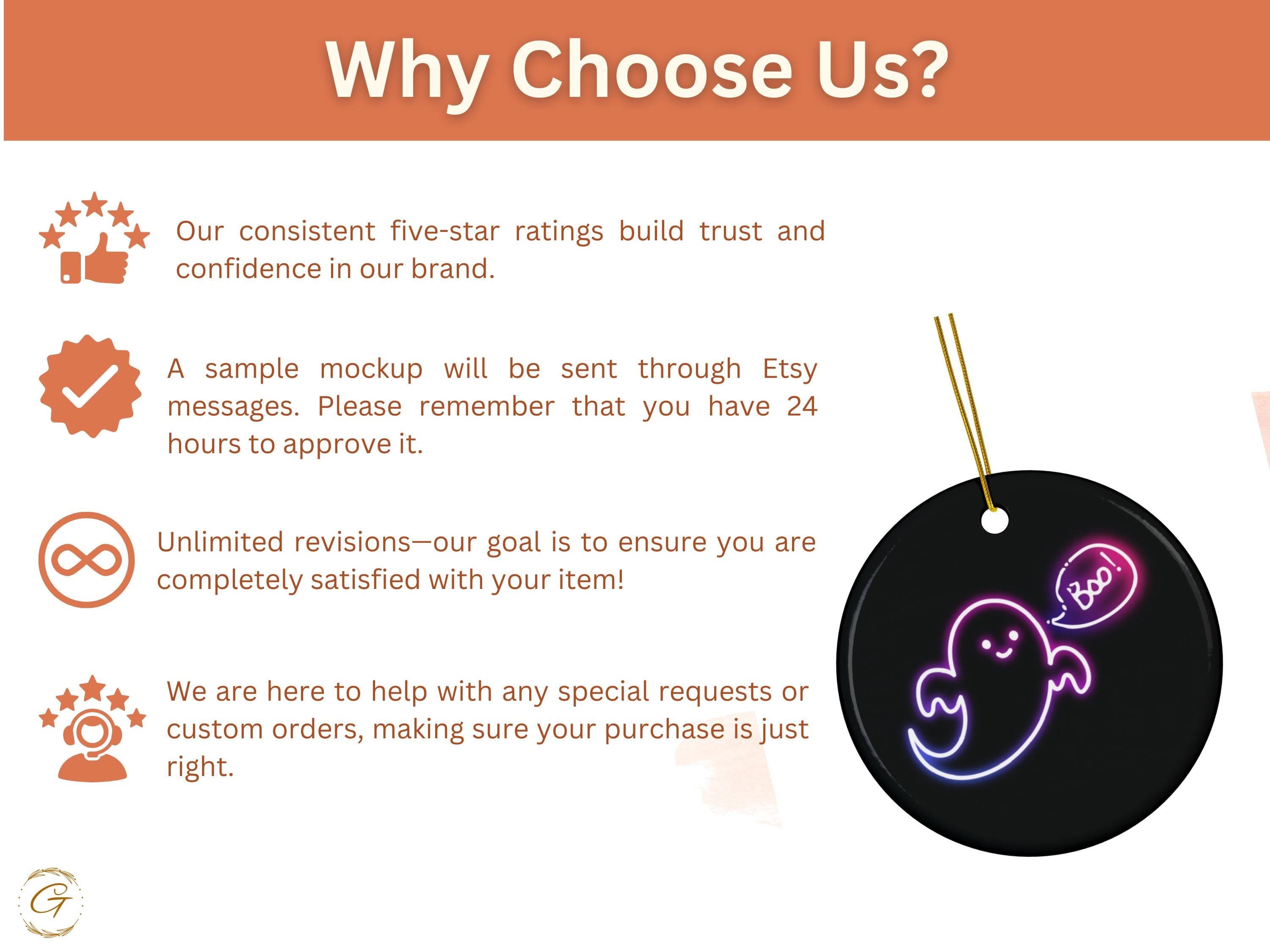 Halloween Neon Ghost Ornament, Halloween Decors