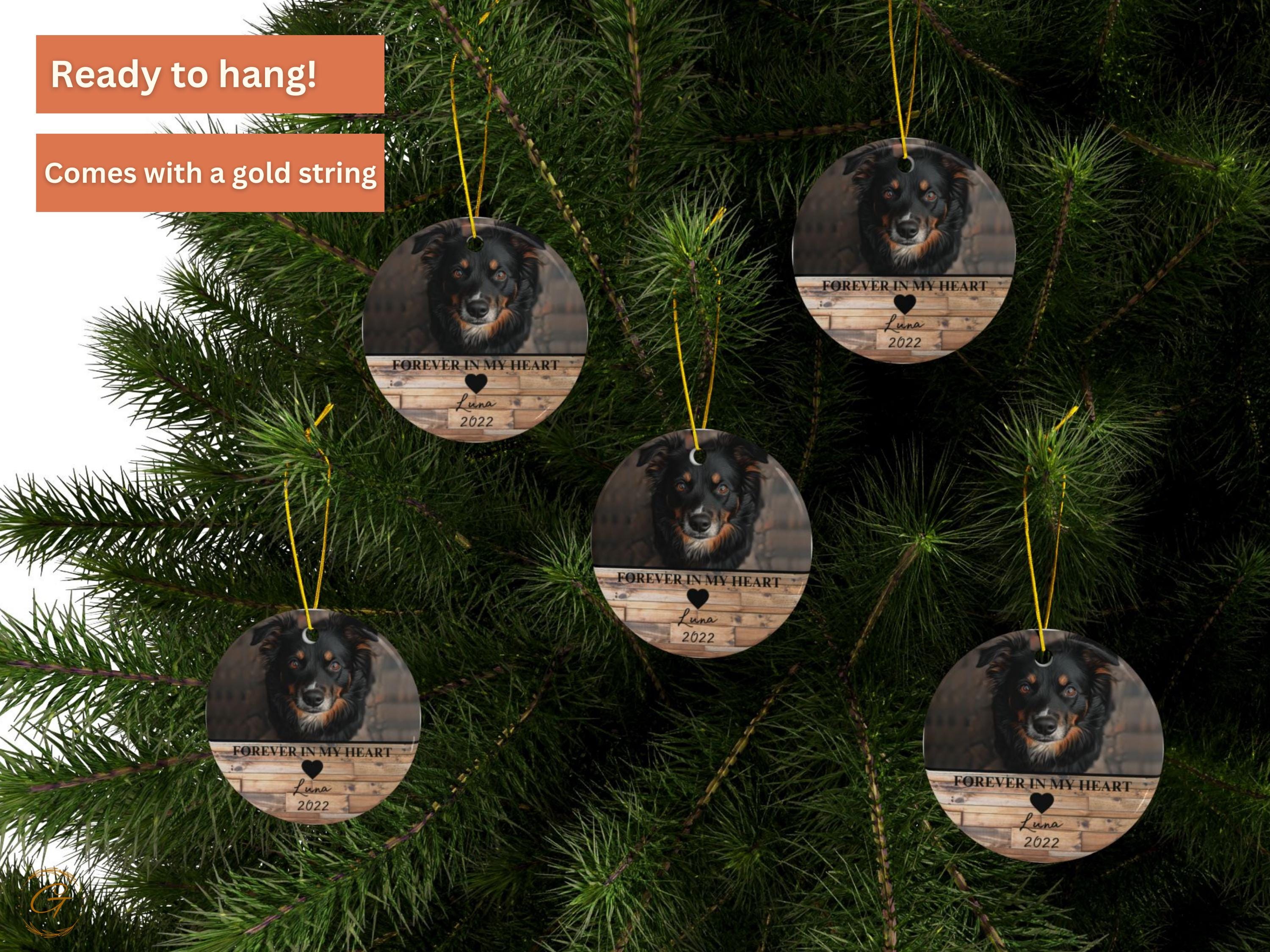 Personalized Pet Christmas Ornament, Custom Pet Keepsake, Dog Holiday Decor, Unique Gift for Pet Lovers, Memorable Christmas Gift for Family