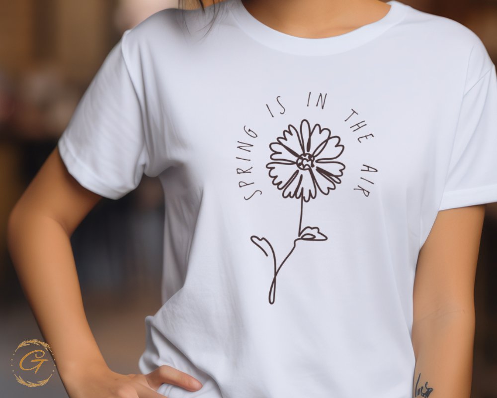 Spring is in the Air Illustrated Flower Shirt product type