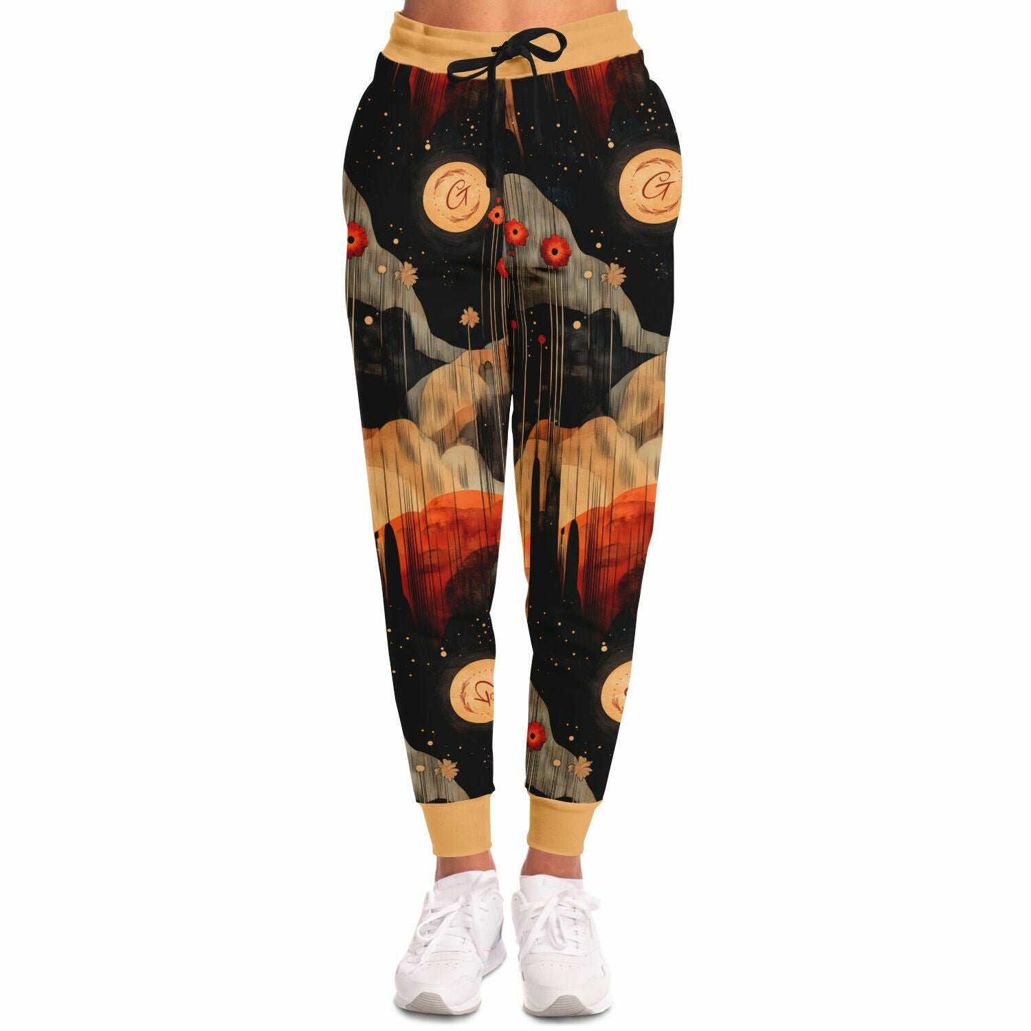Abstract Nature Aesthetic Joggers – Earthy Landscape Sweatpants