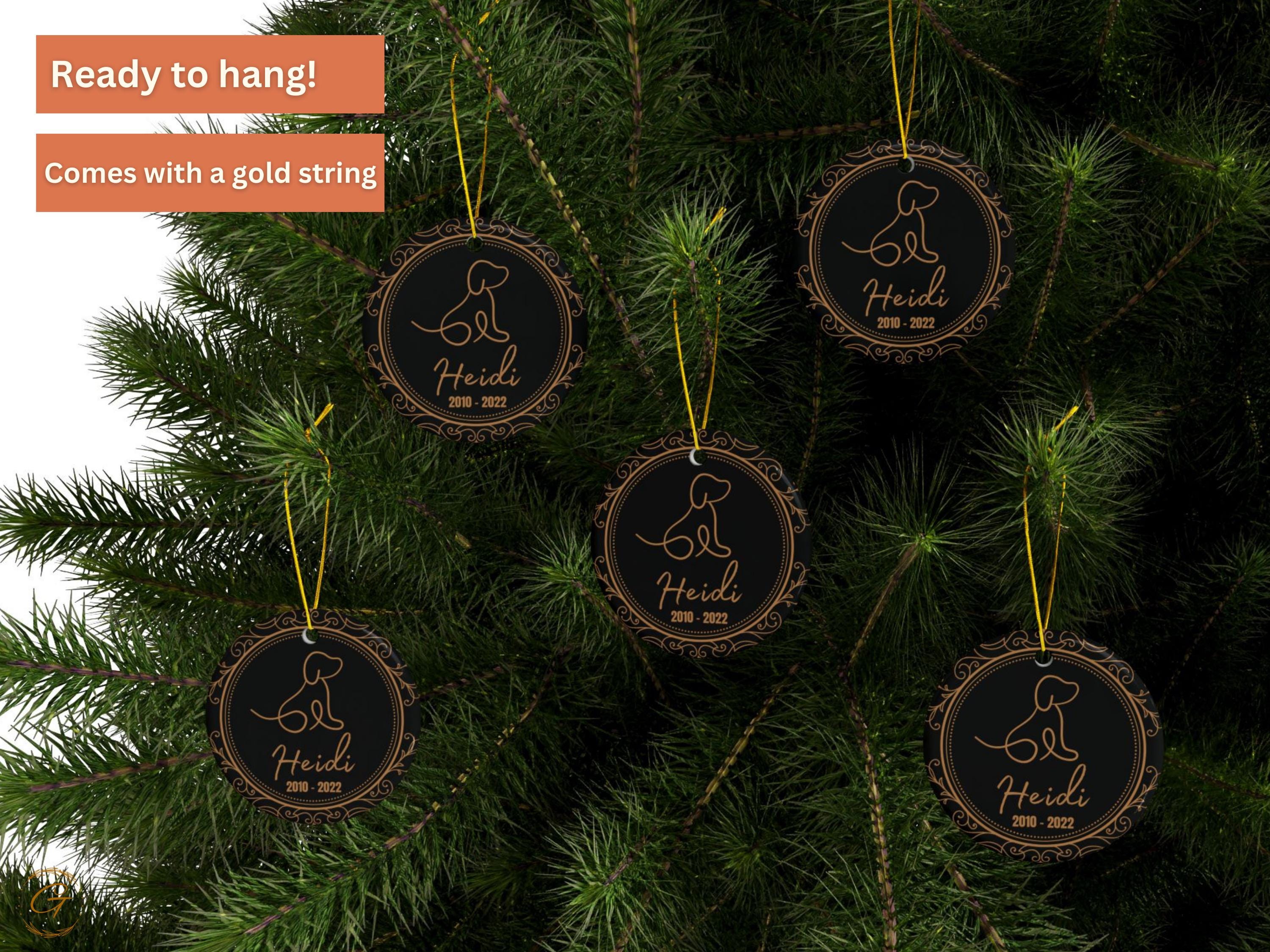 Memorial Pet Ornament, Dog Remembrance Keepsakes
