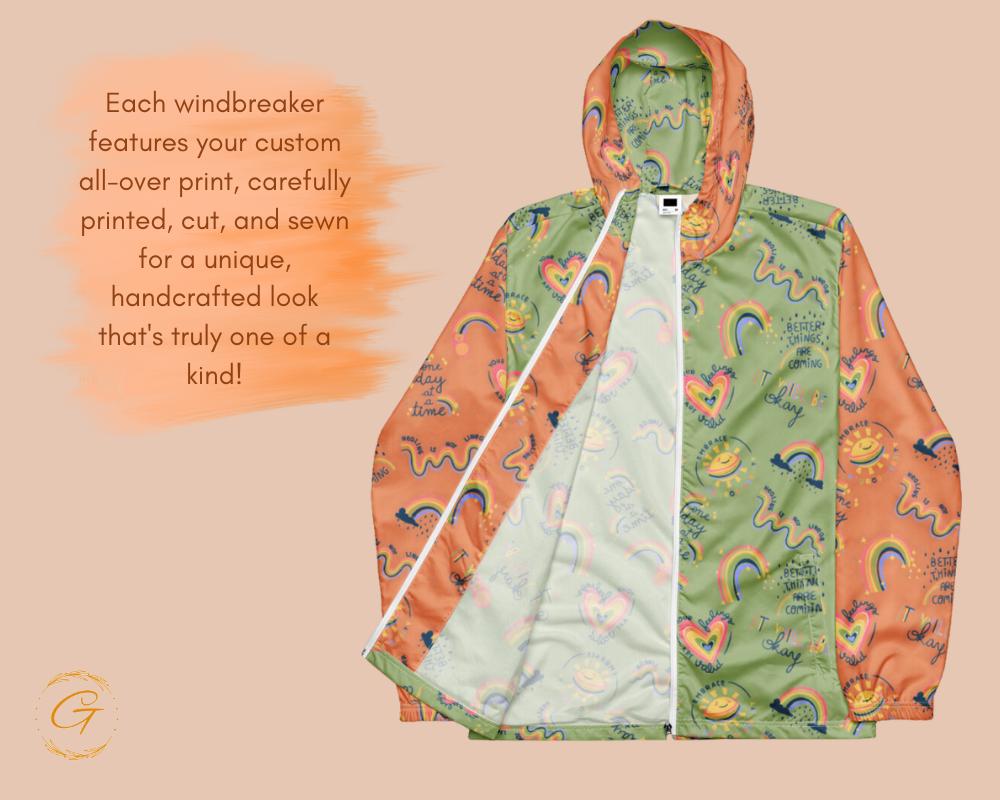Men’s Windbreaker Mental Health Awareness Jacket