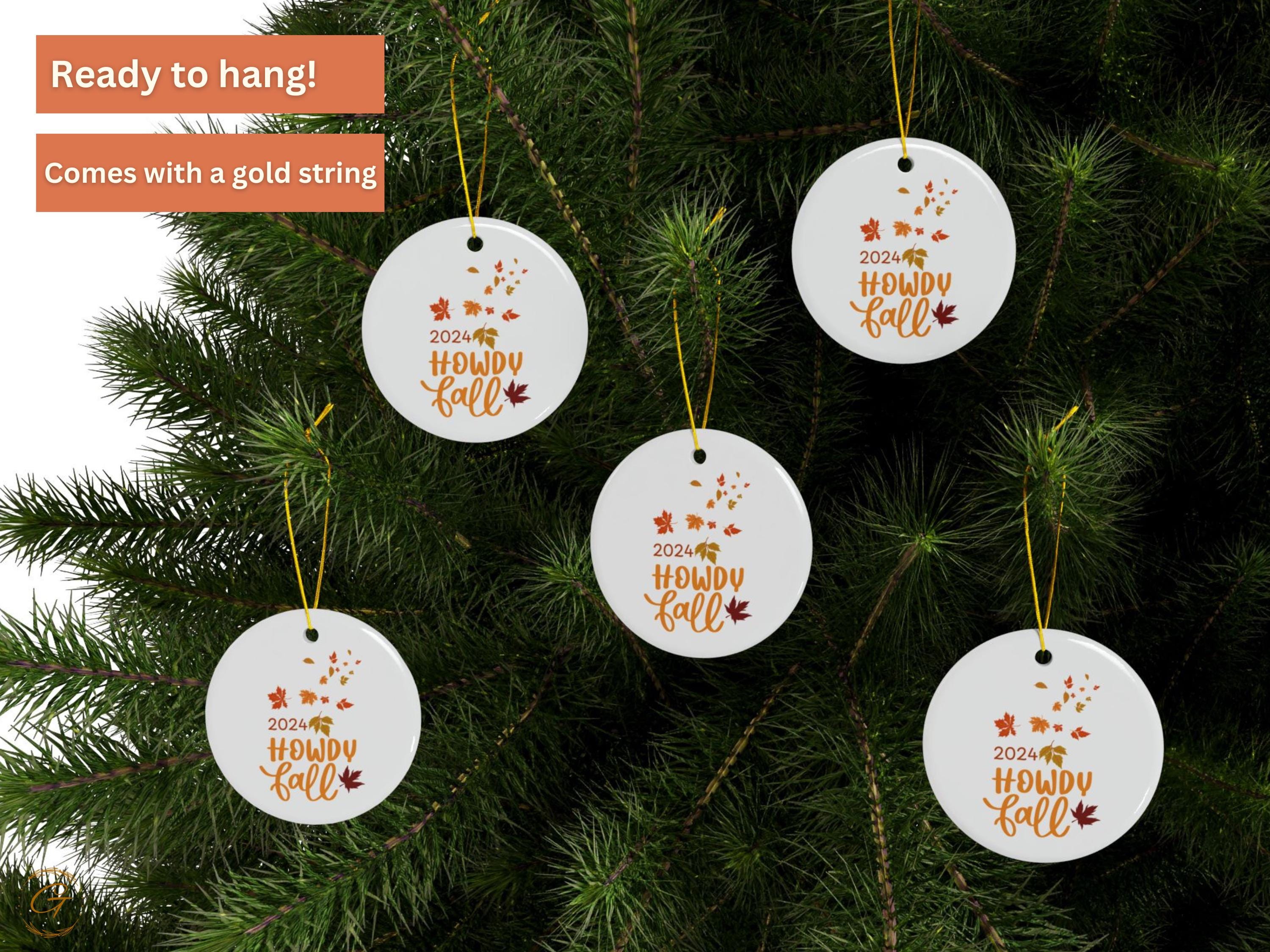 Thanksgiving Howdy Fall Ornaments, Autumn Decoration, Seasonal Home Decor Fall Leaves Ornaments Thanksgiving Decor, Ideal Thanksgiving Gift