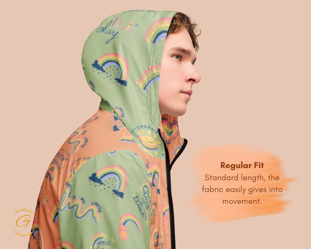 Men’s Windbreaker Mental Health Awareness Jacket