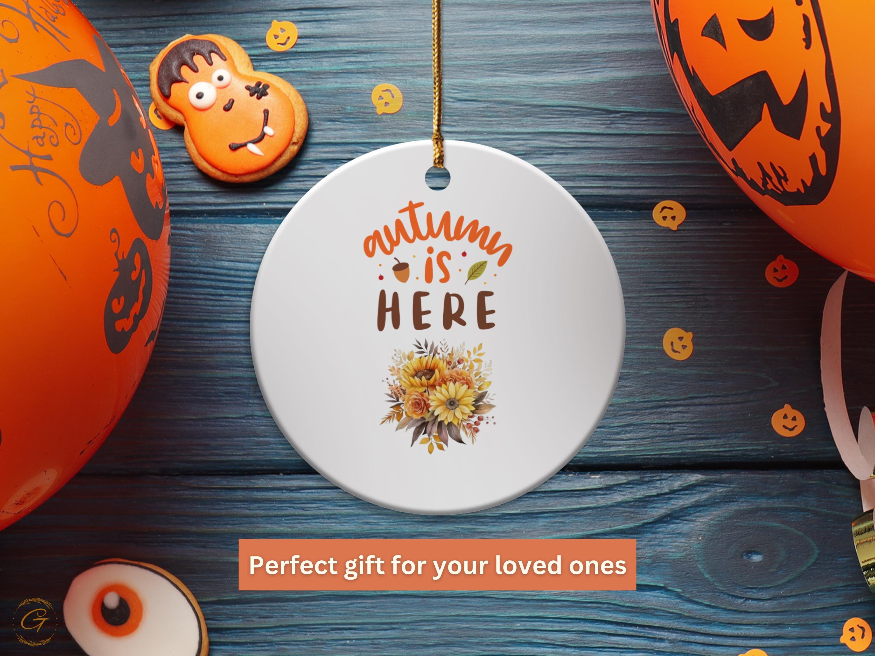 Autumn Ornament, Fall Keepsakes, Thanksgiving Decoration, Seasonal Hanging Ornament, Rustic Home Accent, Harvest Themed Decors, Unique Gifts