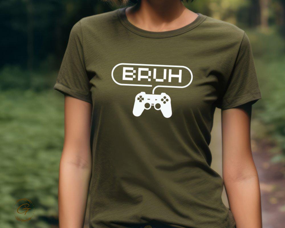 Funny Gamer Tee, Bruh Video Game Shirt