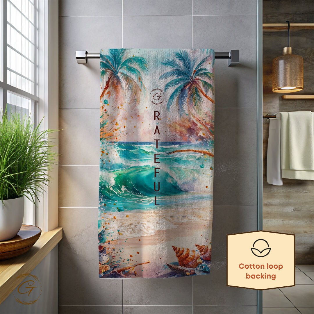Vivid Tropical Beach Towel