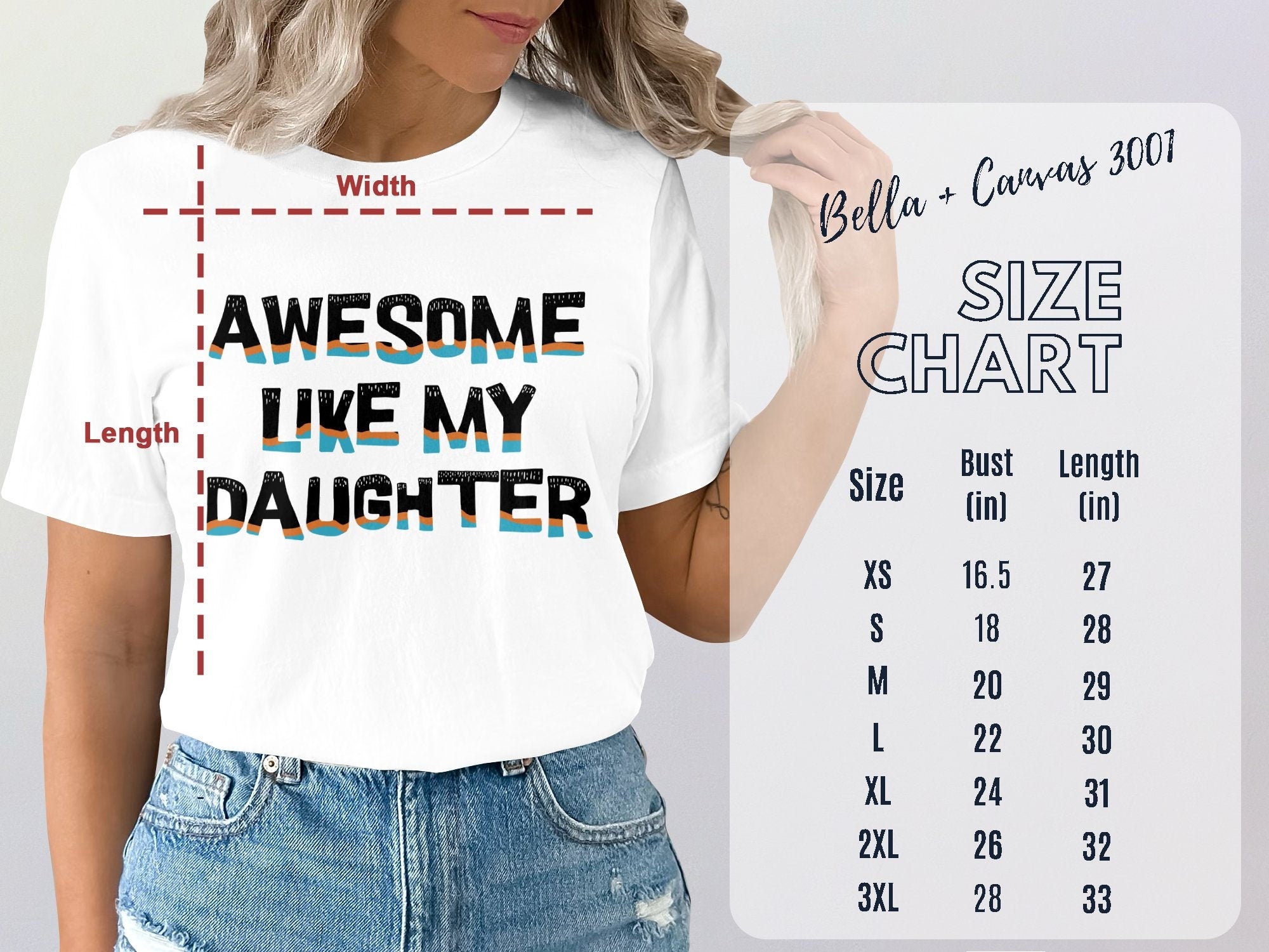 Awesome Like My Daughter T-Shirt, Gift For Parents, Family Matching Tee