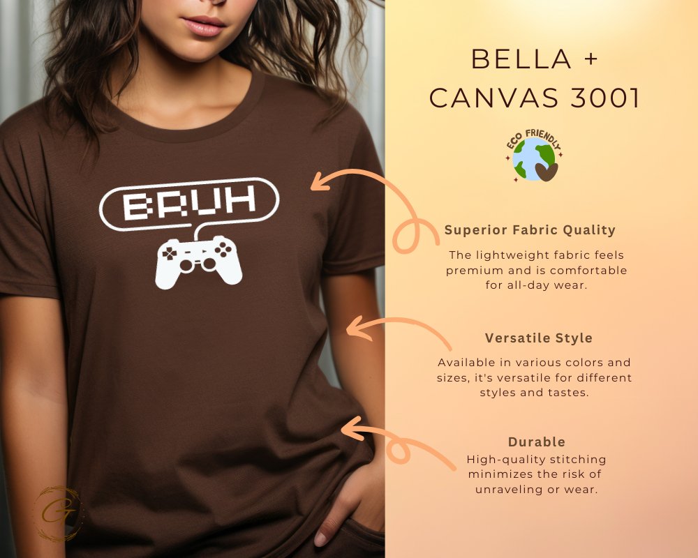 Cool 'BRUH' Video Game Controller Graphic Tee product