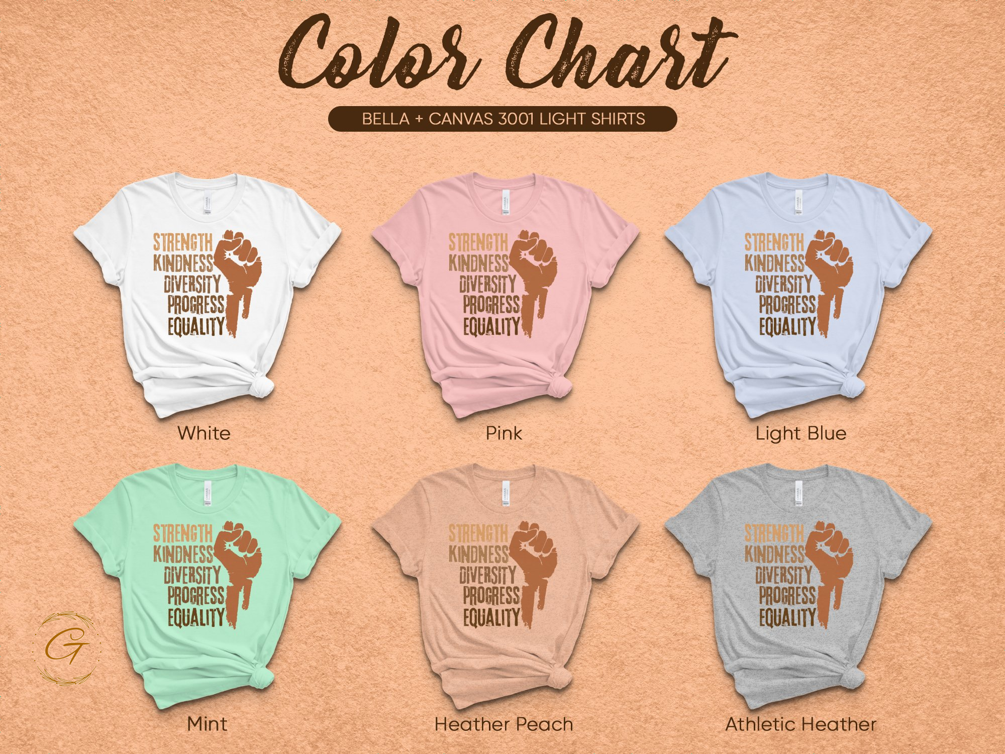 Strength Kindness Diversity Progress Equality Shirt product