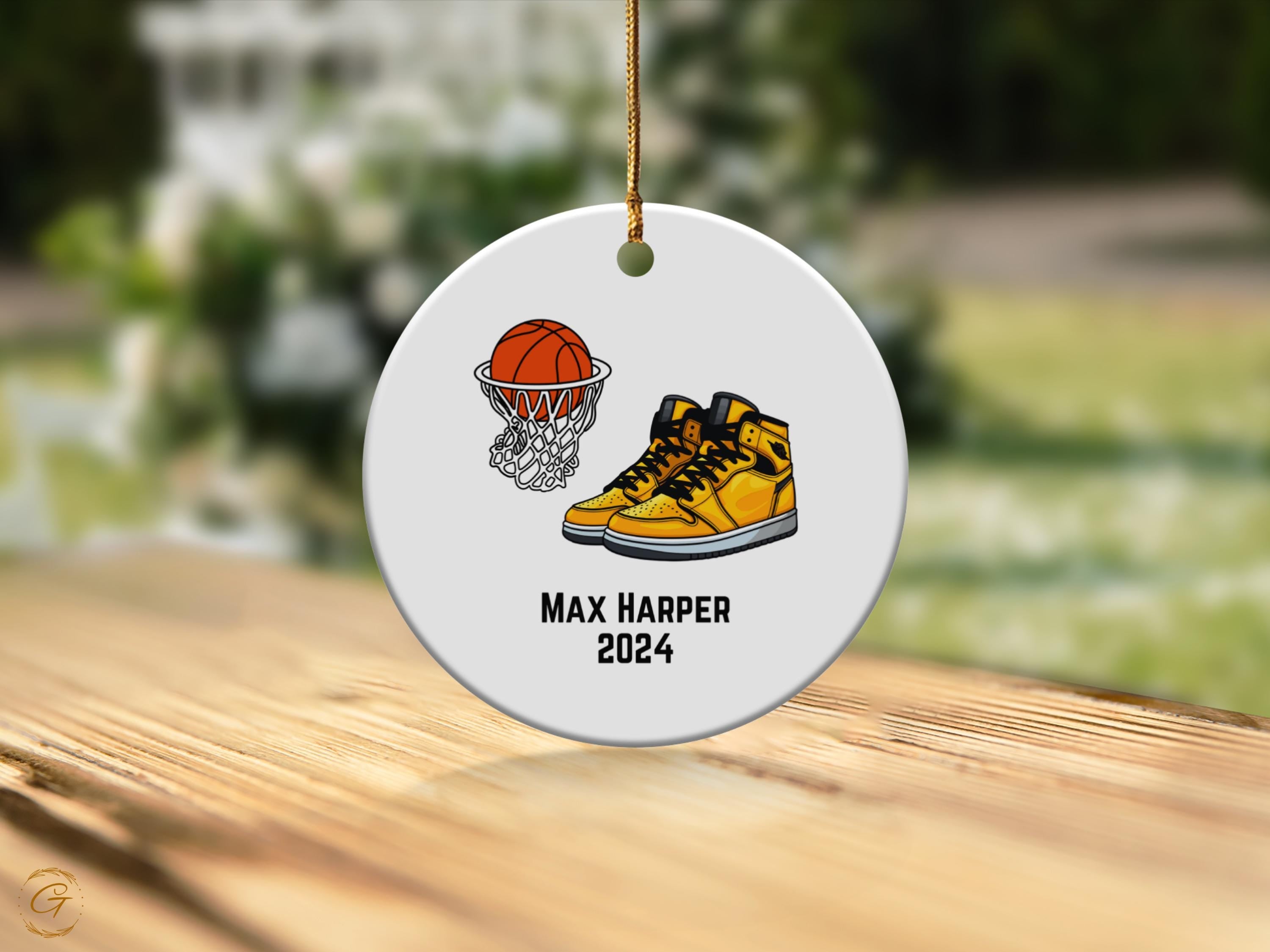 Personalized Basketball Sneaker Ornament