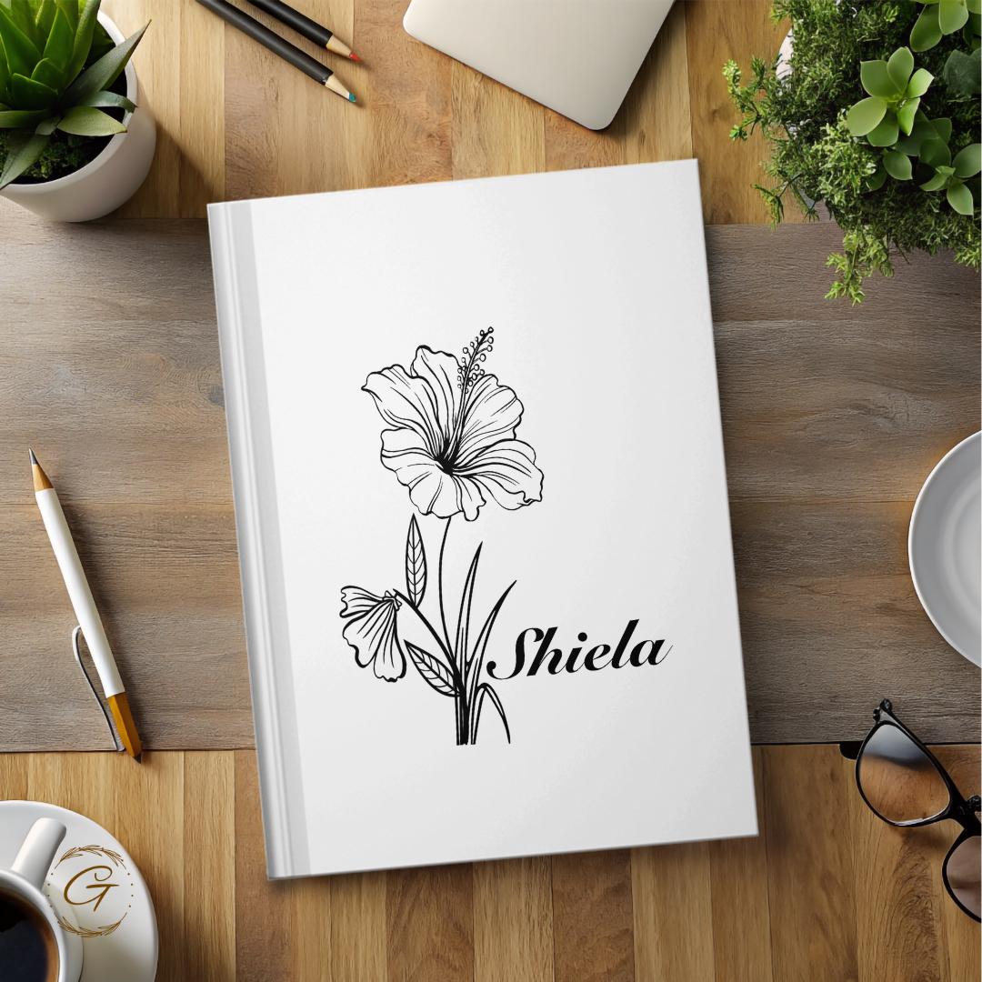 Personalized Floral Journal Notebook