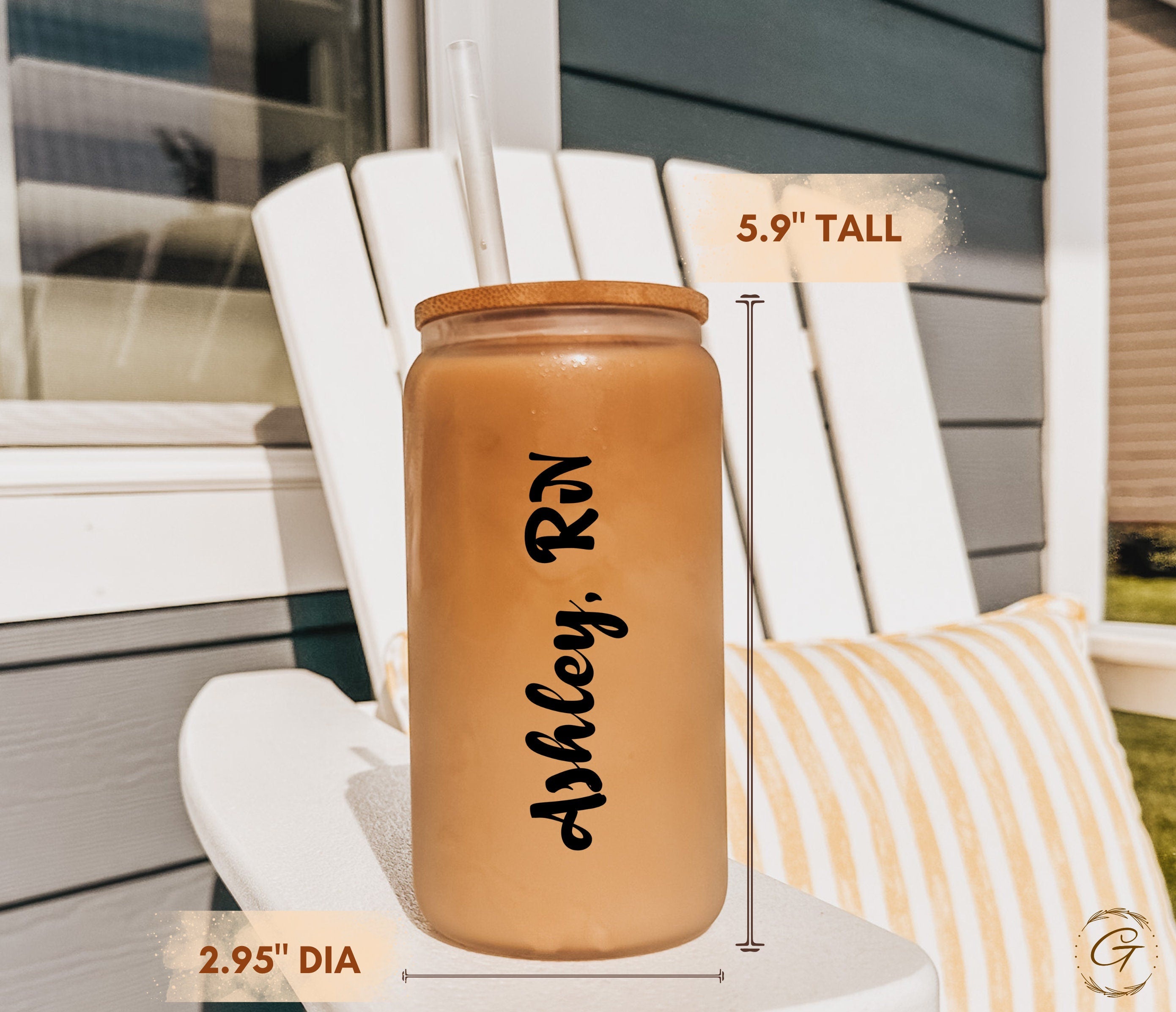Personalized Oncology Nurse Frosted Libbey Cup 16-oz | Unique Nurse Gift | Appreciation Drinkware for Healthcare Heroes | Custom Medical Cup