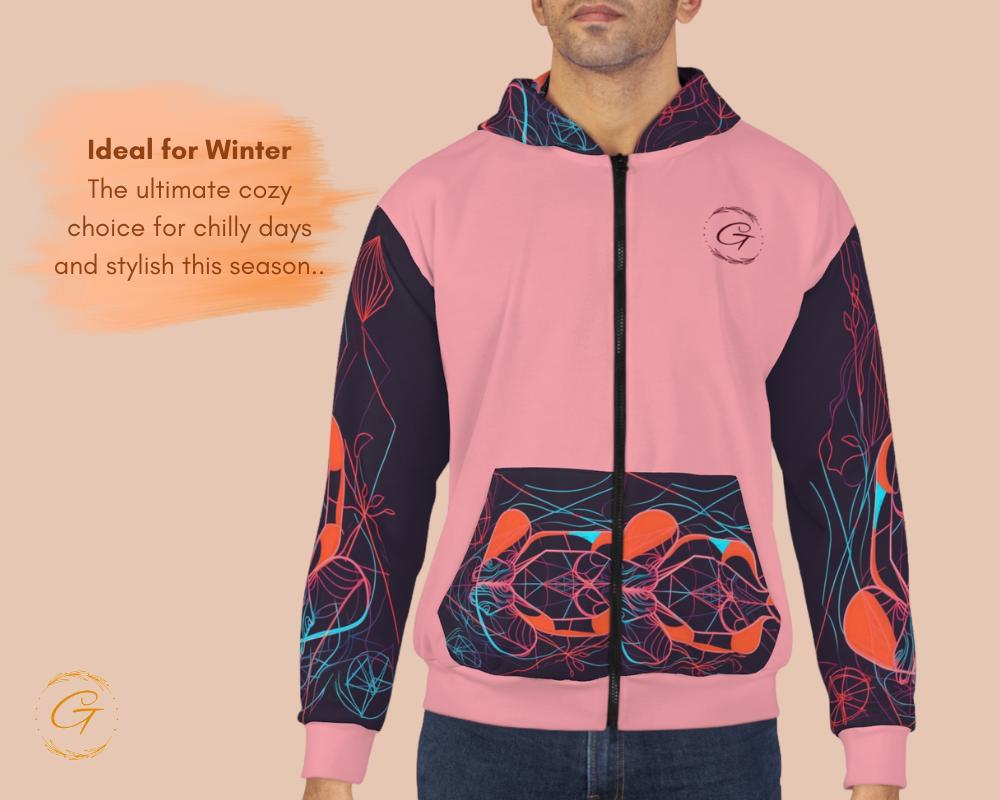 Neon Dryad Unisex Zip Hoodie All-Over Print