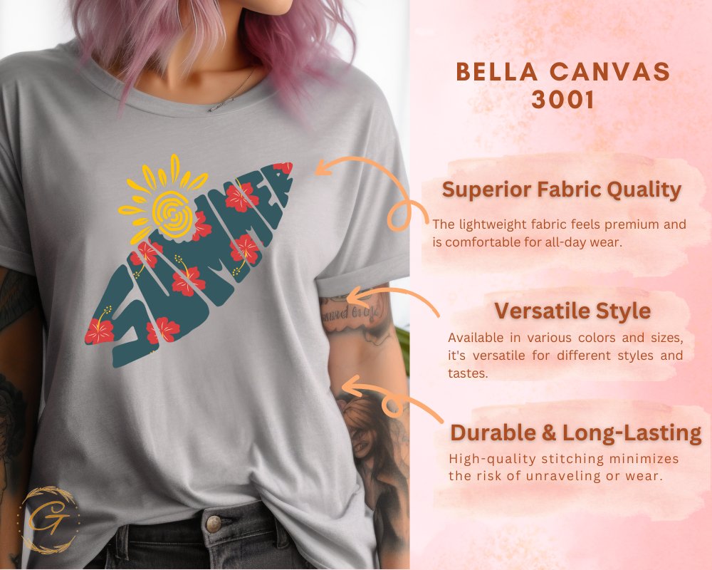 Stylish Graphic Print Surfboard Design T-Shirt product