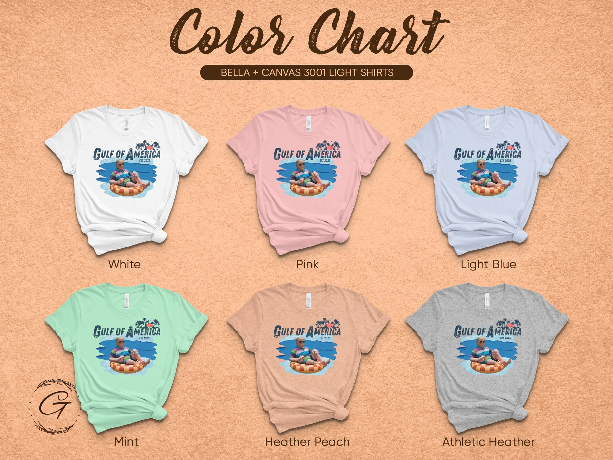 Colorful Gulf of America Printed T-Shirt product type