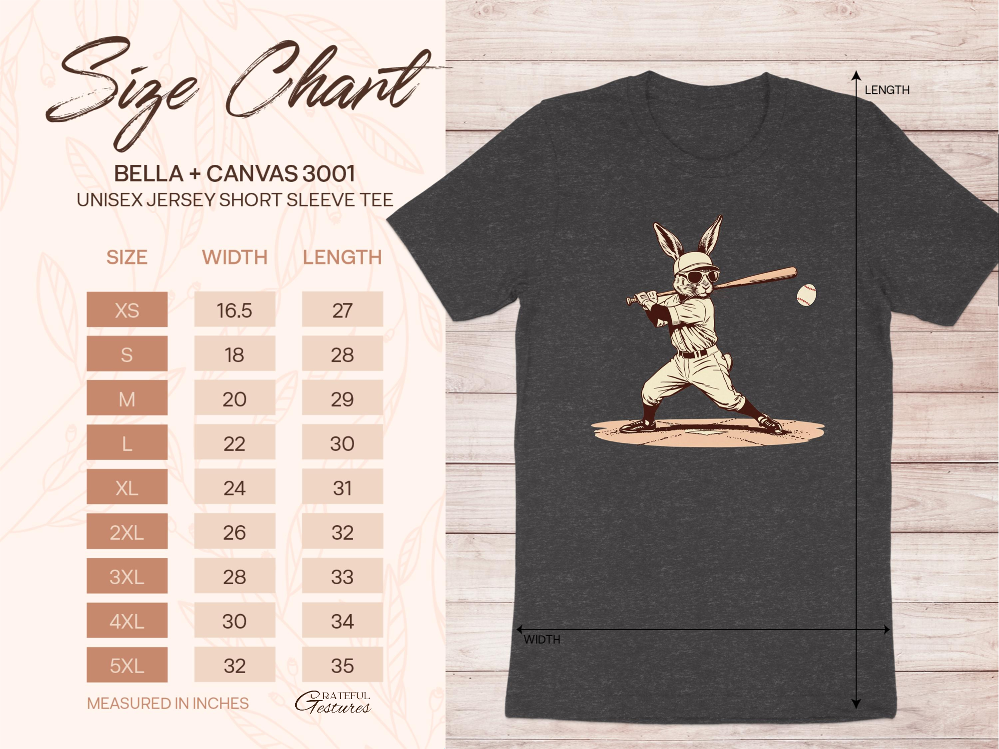 Baseball Bunny Graphic T-Shirt Short Sleeve Tee product