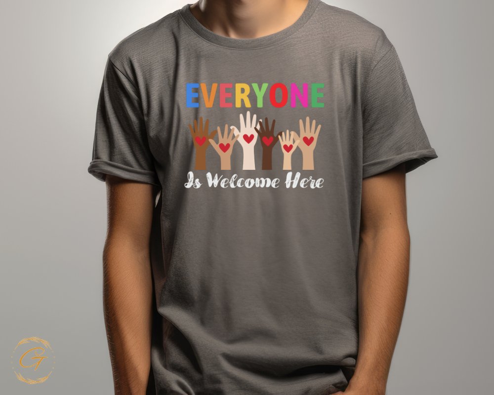 Bright Everyone Is Welcome Here T-shirt product type