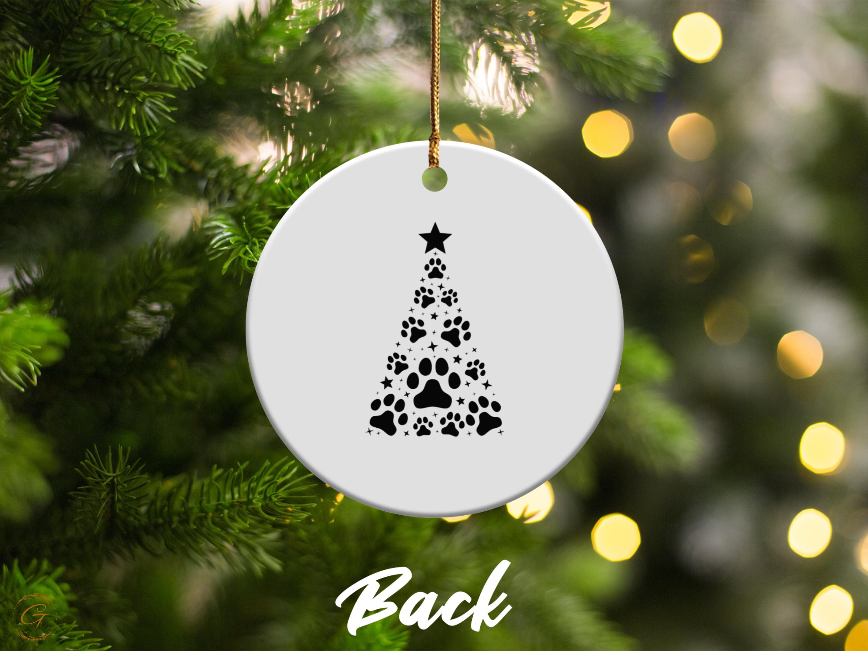Personalized Pet Adoption Date Ornament, Keepsake decoration, holiday home decor, festive keepsake gift, unique calendar Christmas ornaments