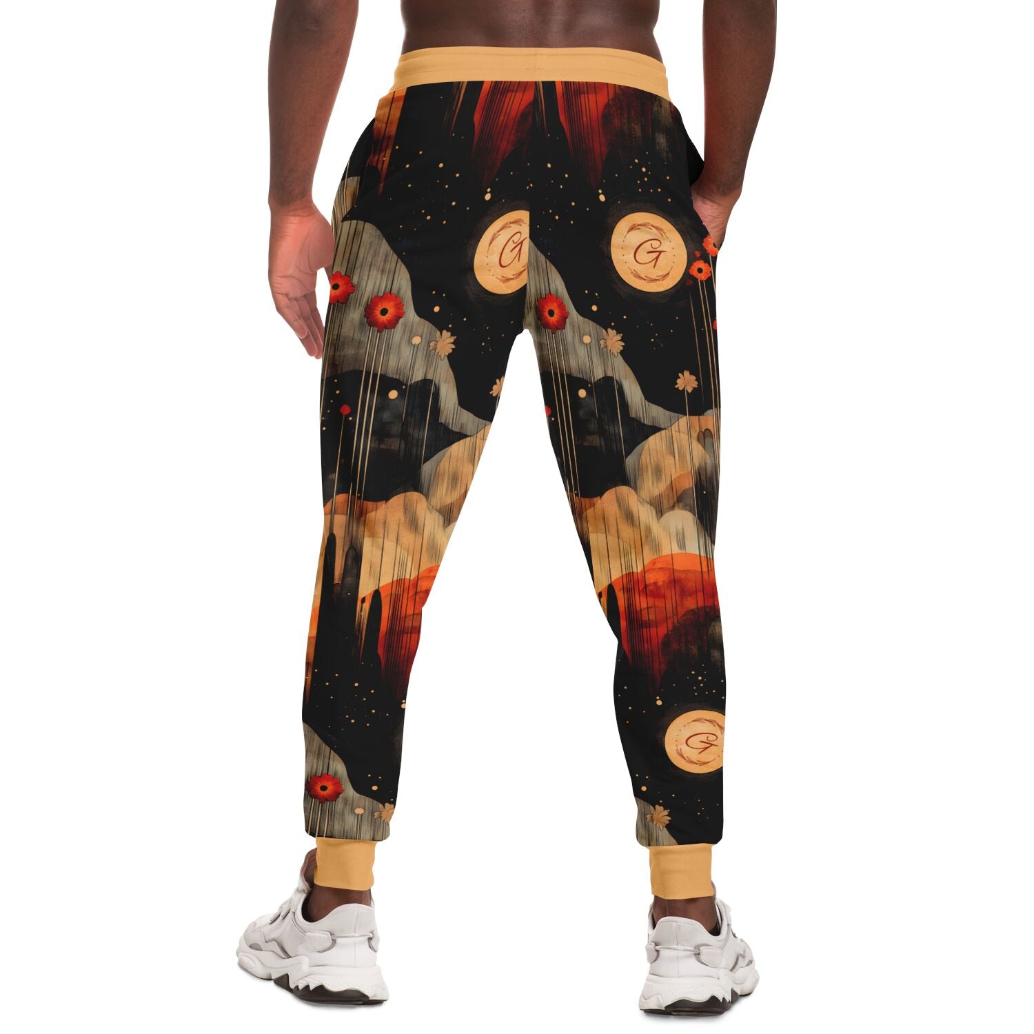 Abstract Nature Aesthetic Joggers – Earthy Landscape Sweatpants