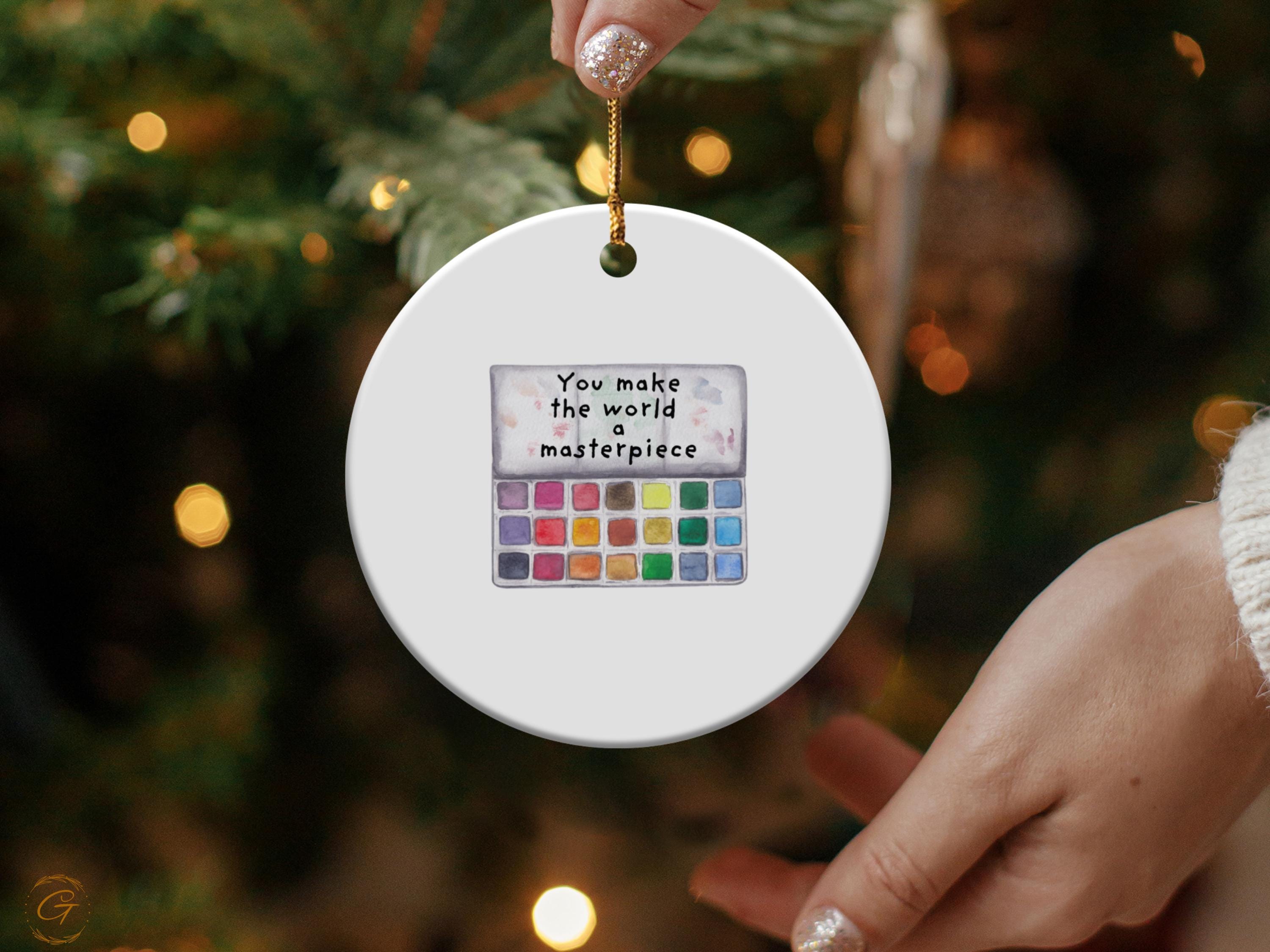 Watercolor Palette Sticker You Make The World A Masterpiece Inspirational Art