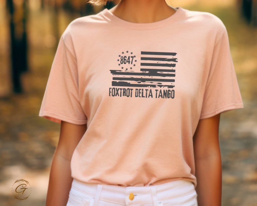 Patriotic Foxtrot Delta Tango Graphic Tee product