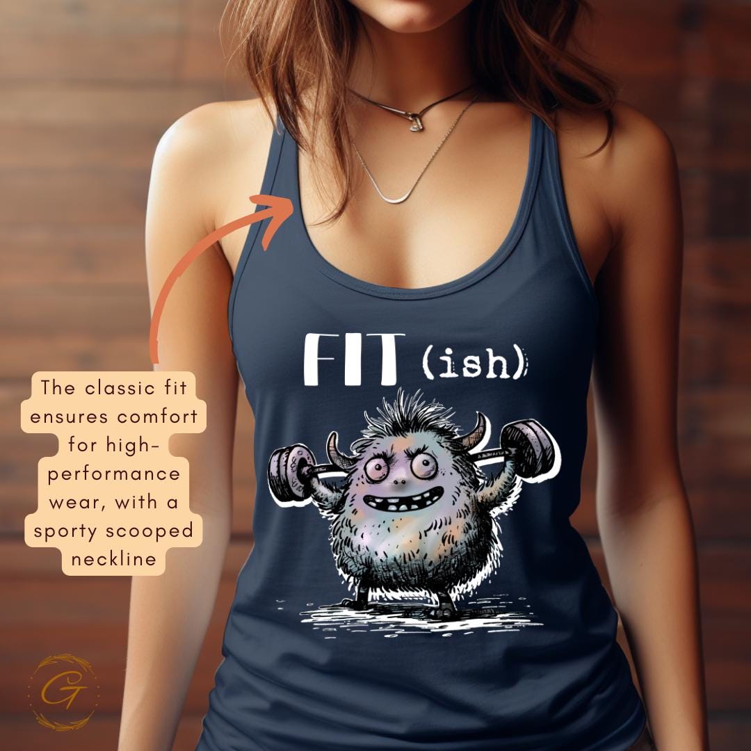 Fit (ish) Funny Monster Tank Top