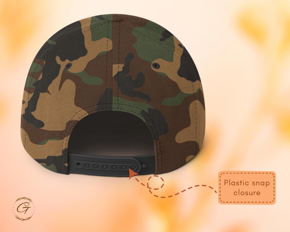 GRATEFUL Snapback Hat Embroidered Design