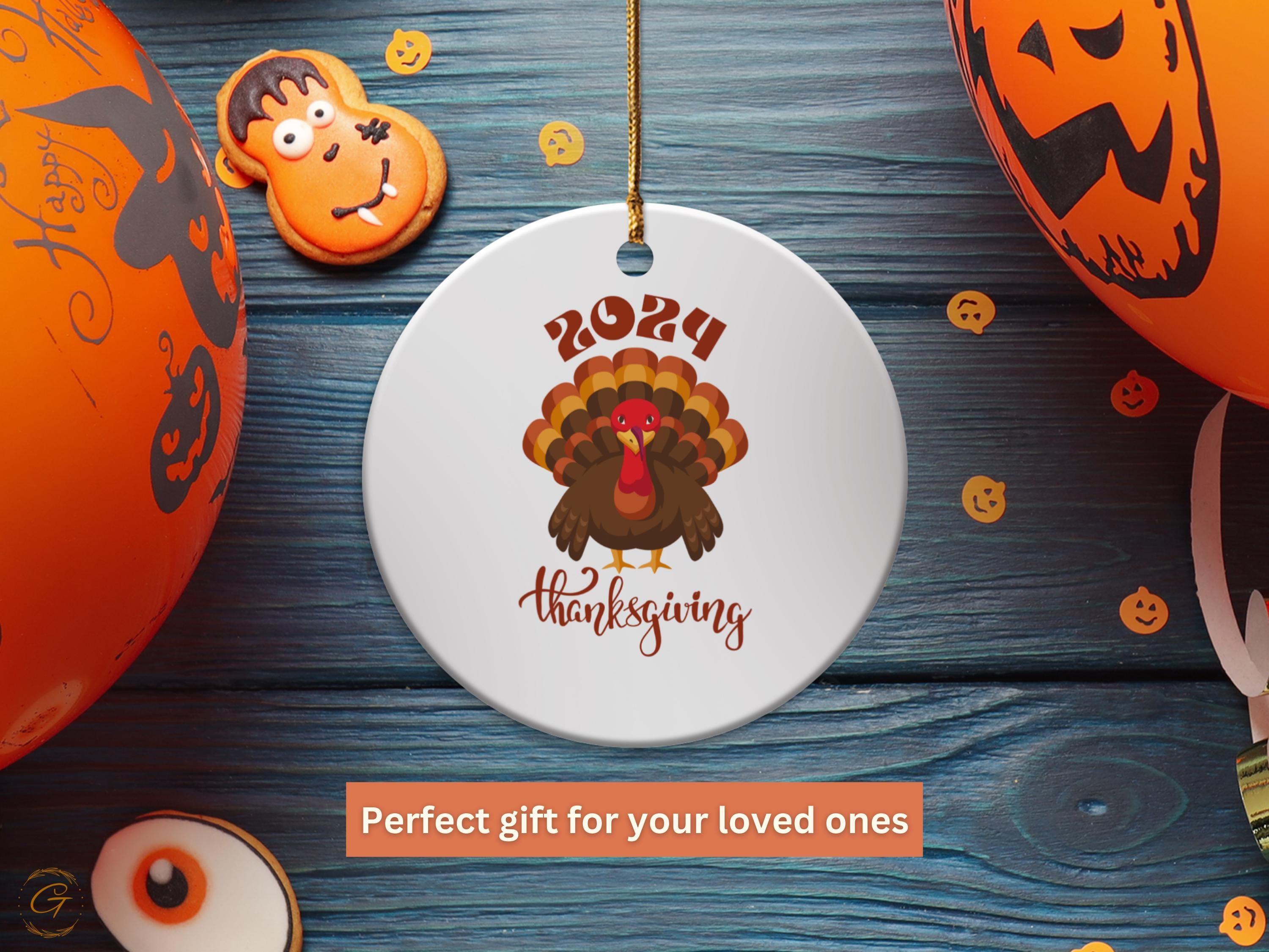 Turkey Thanksgiving Ornaments, Thanksgiving Keepsakes, Holiday Gifts Autumn Decor, Festive Celebration Home Decor, Turkey Lover Holiday Gift