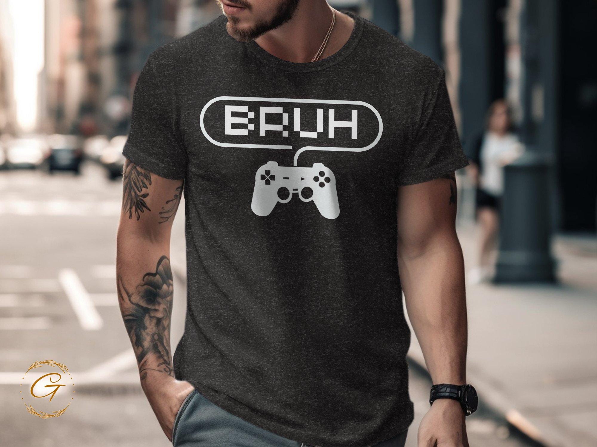 Funny Gamer Tee, Bruh Video Game Shirt