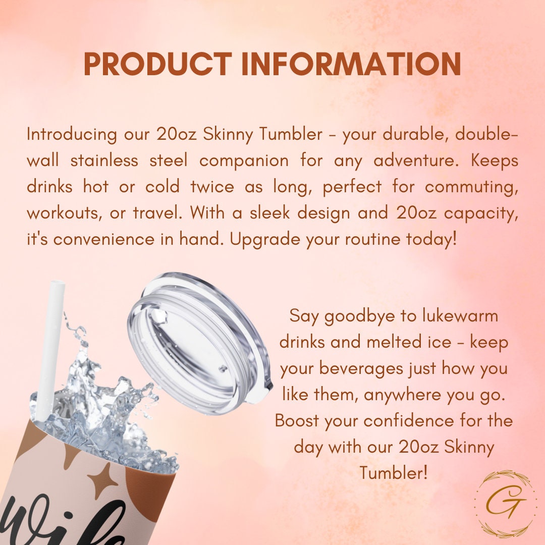 Wife Mom Boss Skinny Tumbler