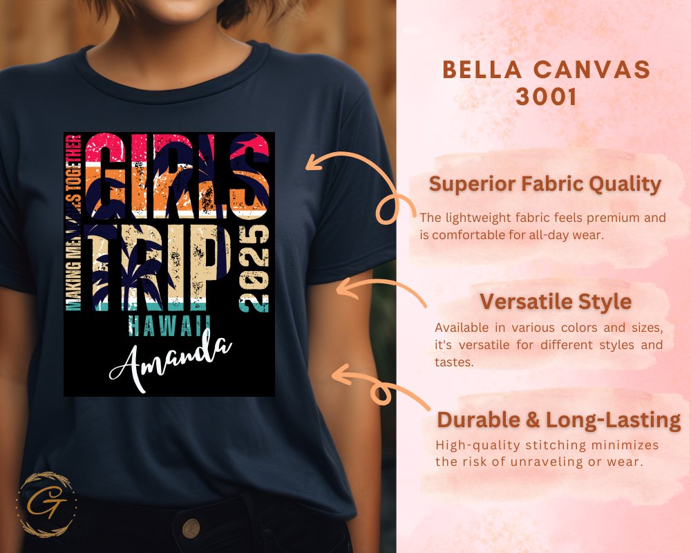Girls Trip Hawaii 2025 Custom Graphic Tee Shirt product