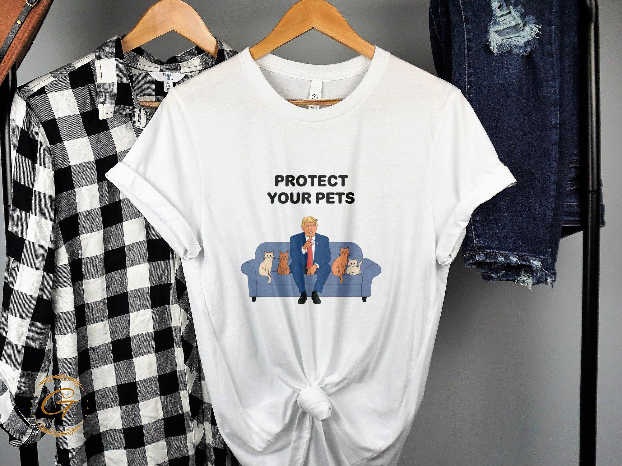 Trump Protect Your Pets T-Shirt, Political Animal Lover Tee