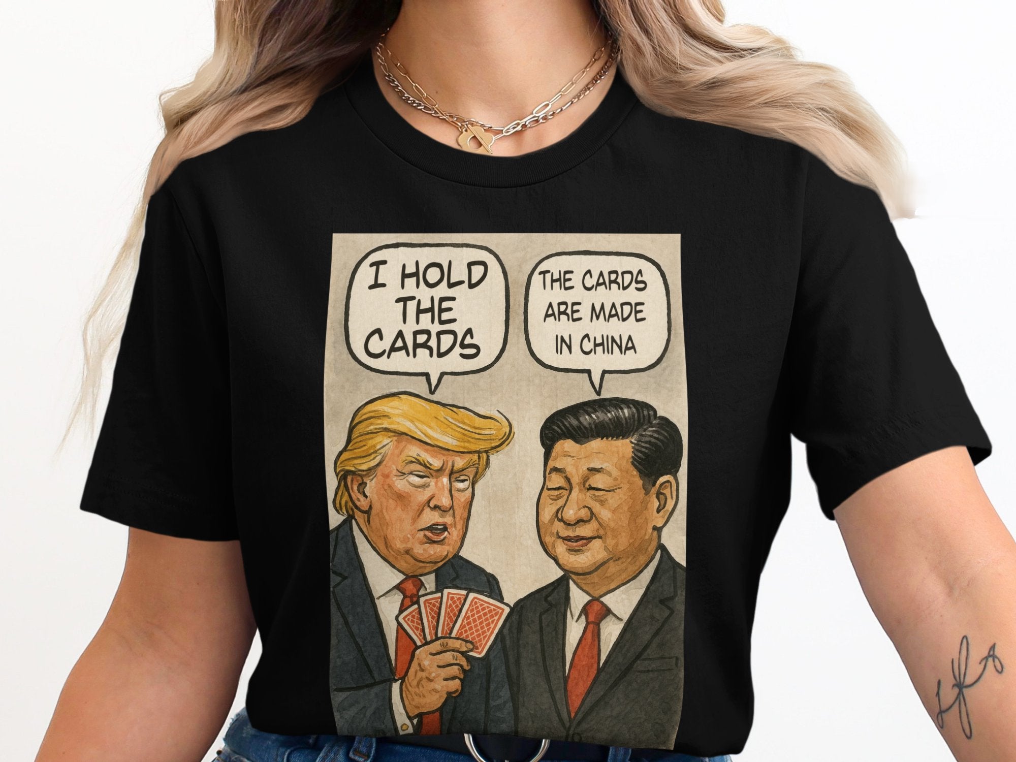 Humorous Political Leaders Playing Cards T-Shirt product