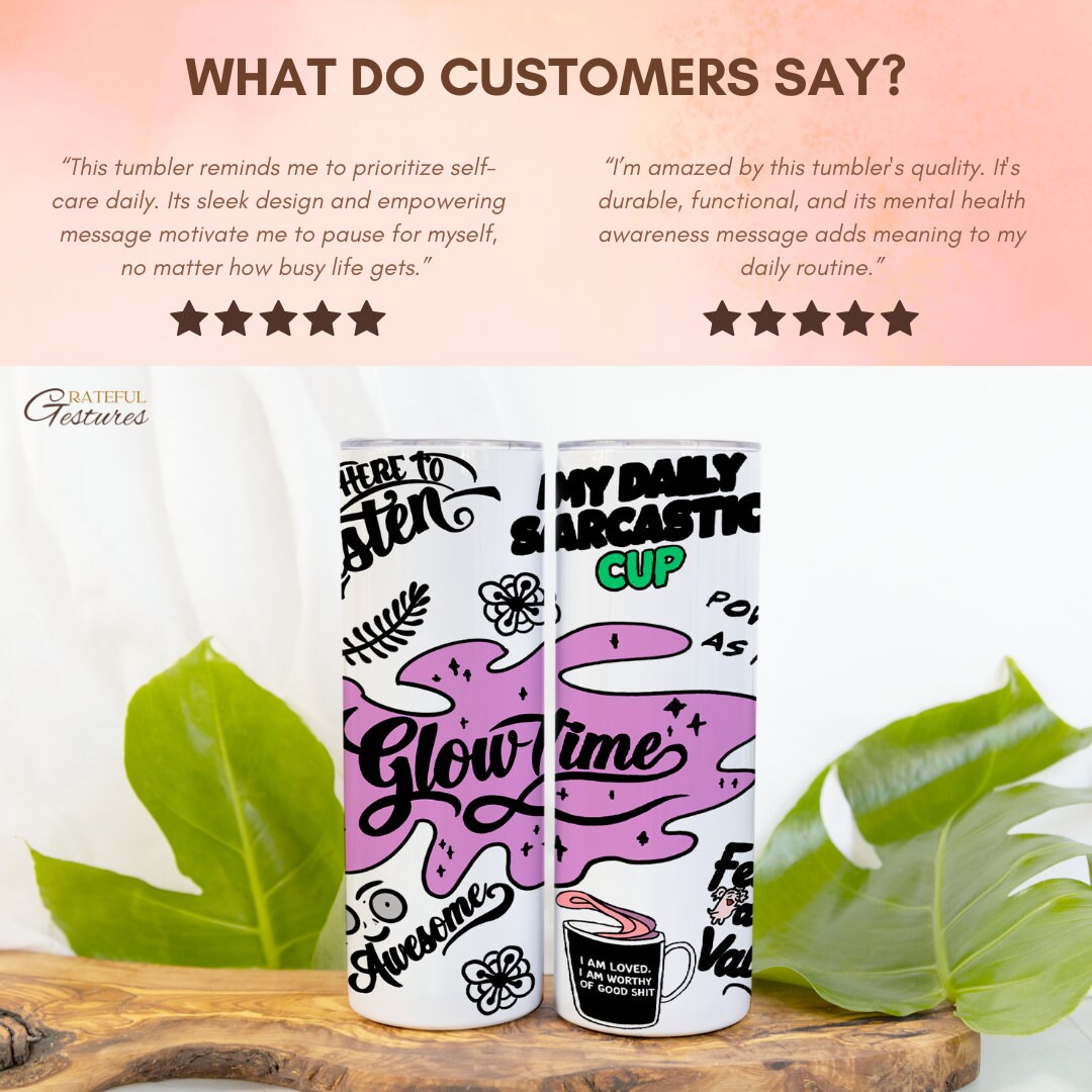 Mental Health Anxiety Awareness 20oz Tumbler