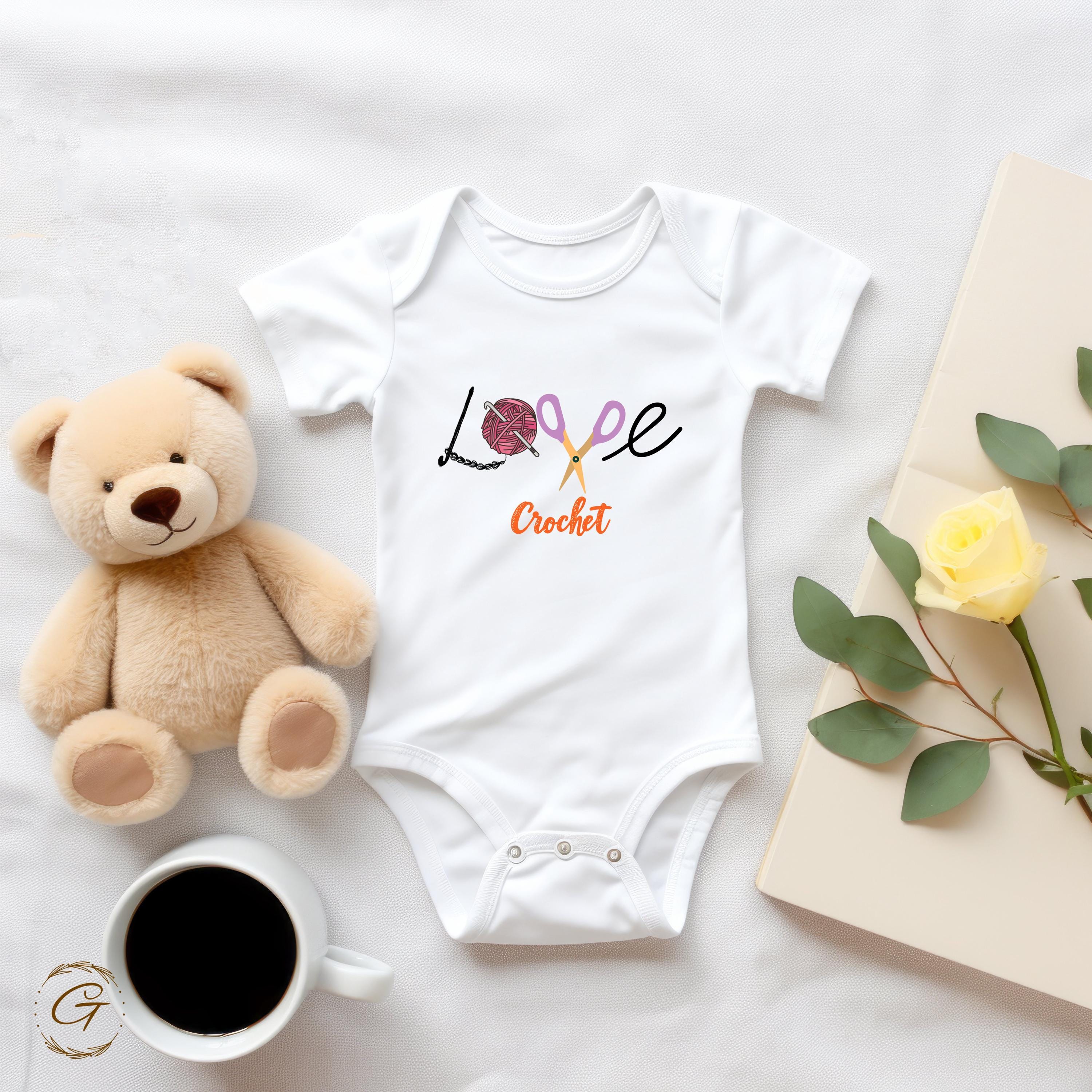 Hobby Shirt 'Love Crochet Tee, Yarn Scissors Design Tee
