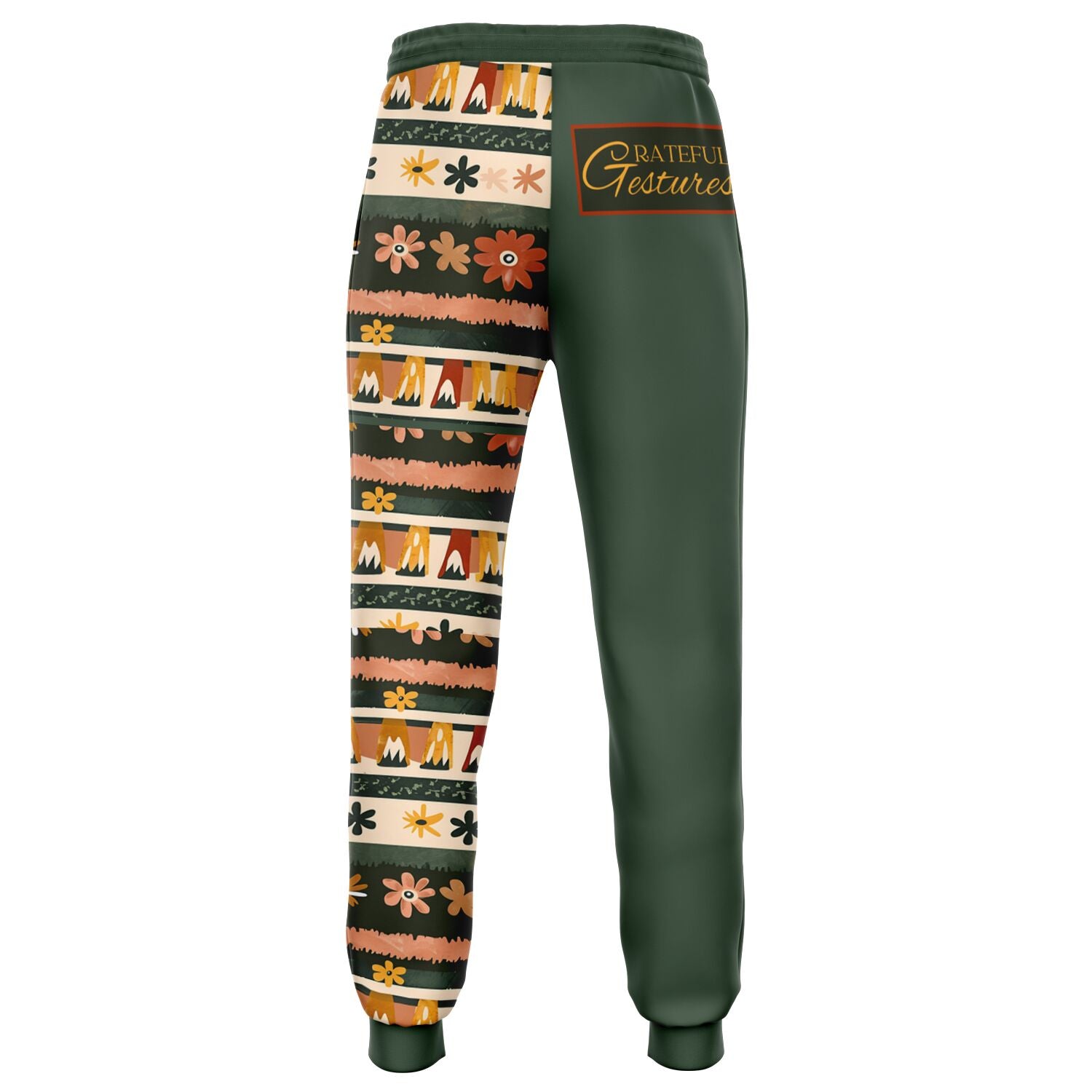 Retro Floral Boho Joggers | Vintage Aesthetic Sweatpants