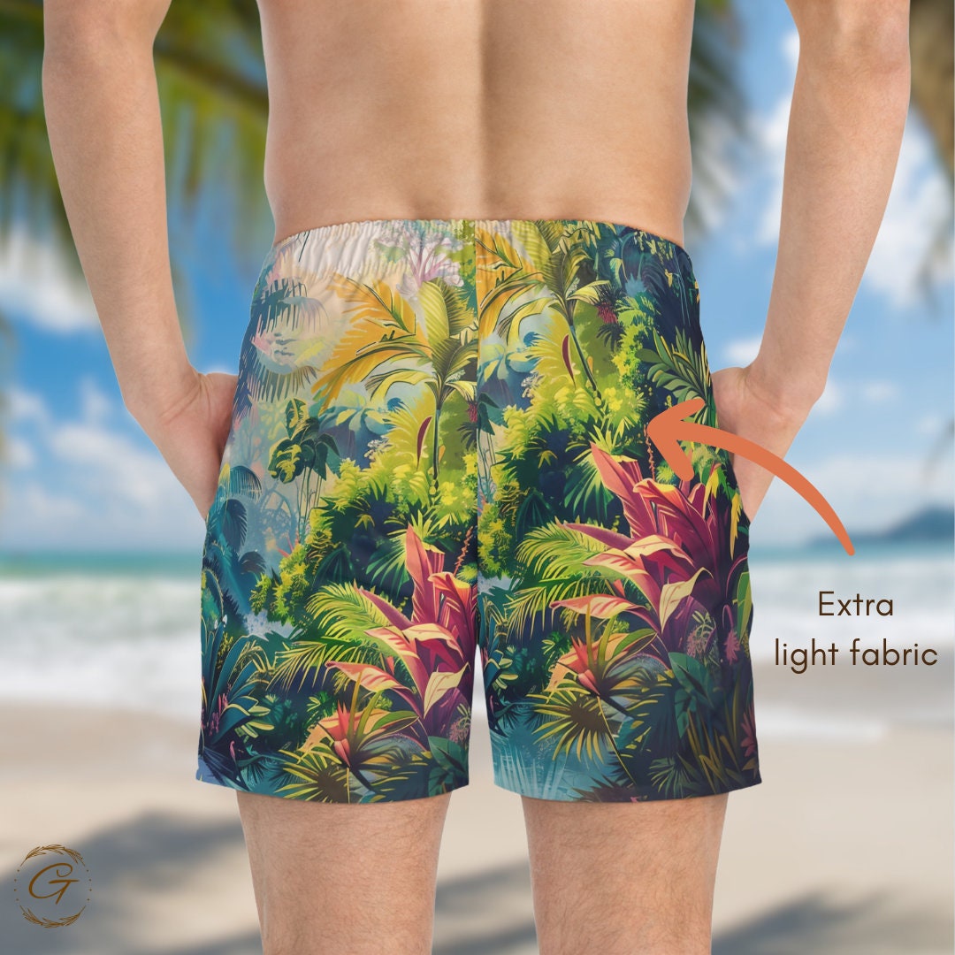 Rainforest Design Swim Shorts for Men (AOP)