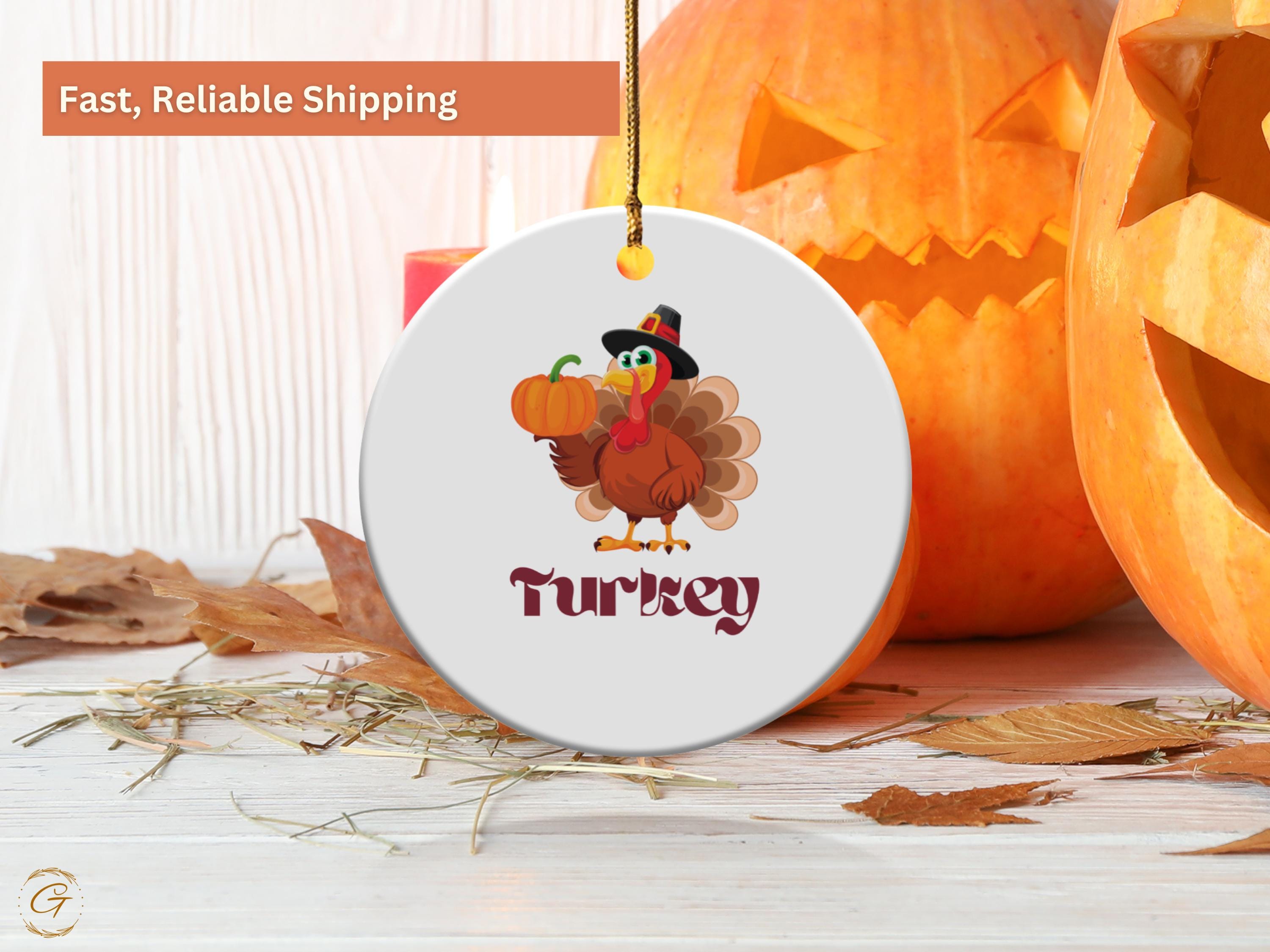 Thanksgiving Turkey Ornament, Turkey Holiday Ornament Keepsake, Festive Holiday Turkey , Turkey Collectible Gift, Ideal Thanksgiving Gift