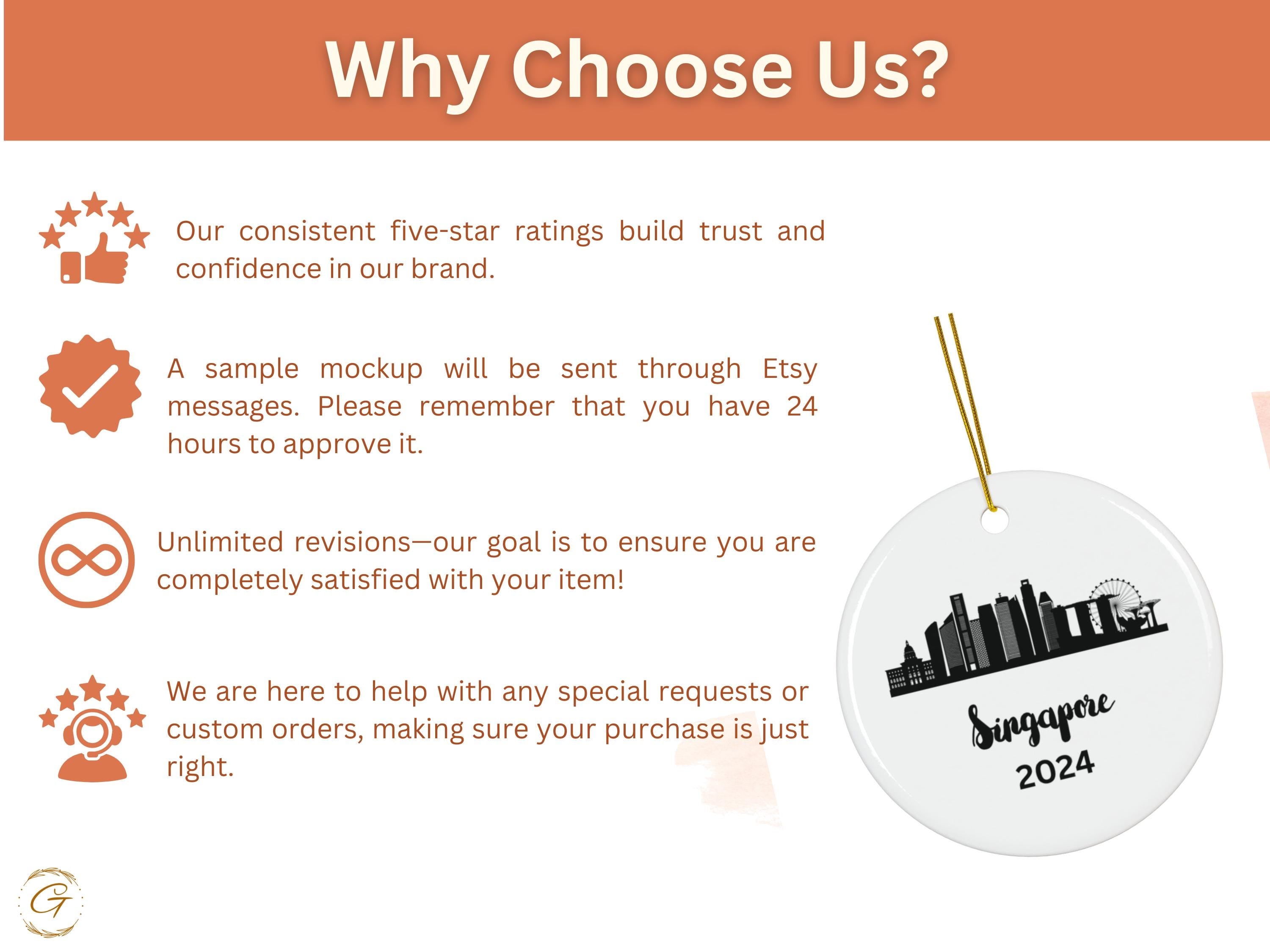 Singapore Skyline Ornament 2024, Cityscape Souvenirs, Travel Keepsakes, Unique Singapore Gift, Holiday Decorations, Ideal Gift for Travelers
