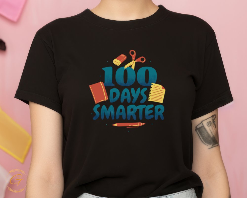 100 Days Smarter Graphic Tee product