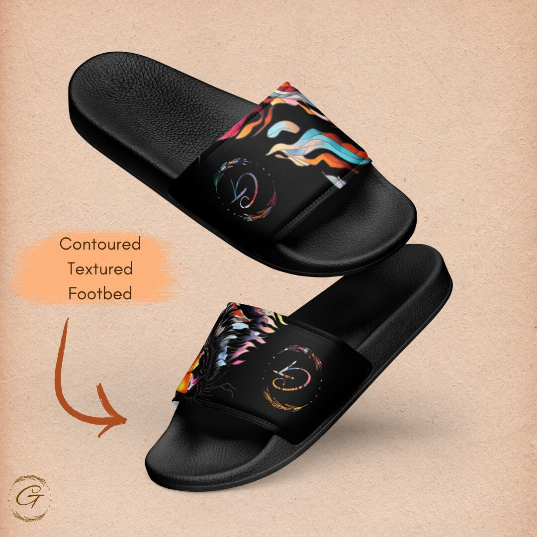 Vibrant Liger Design Men’s Slide