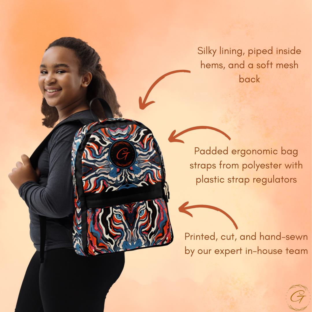 Retro Safari Print Backpack