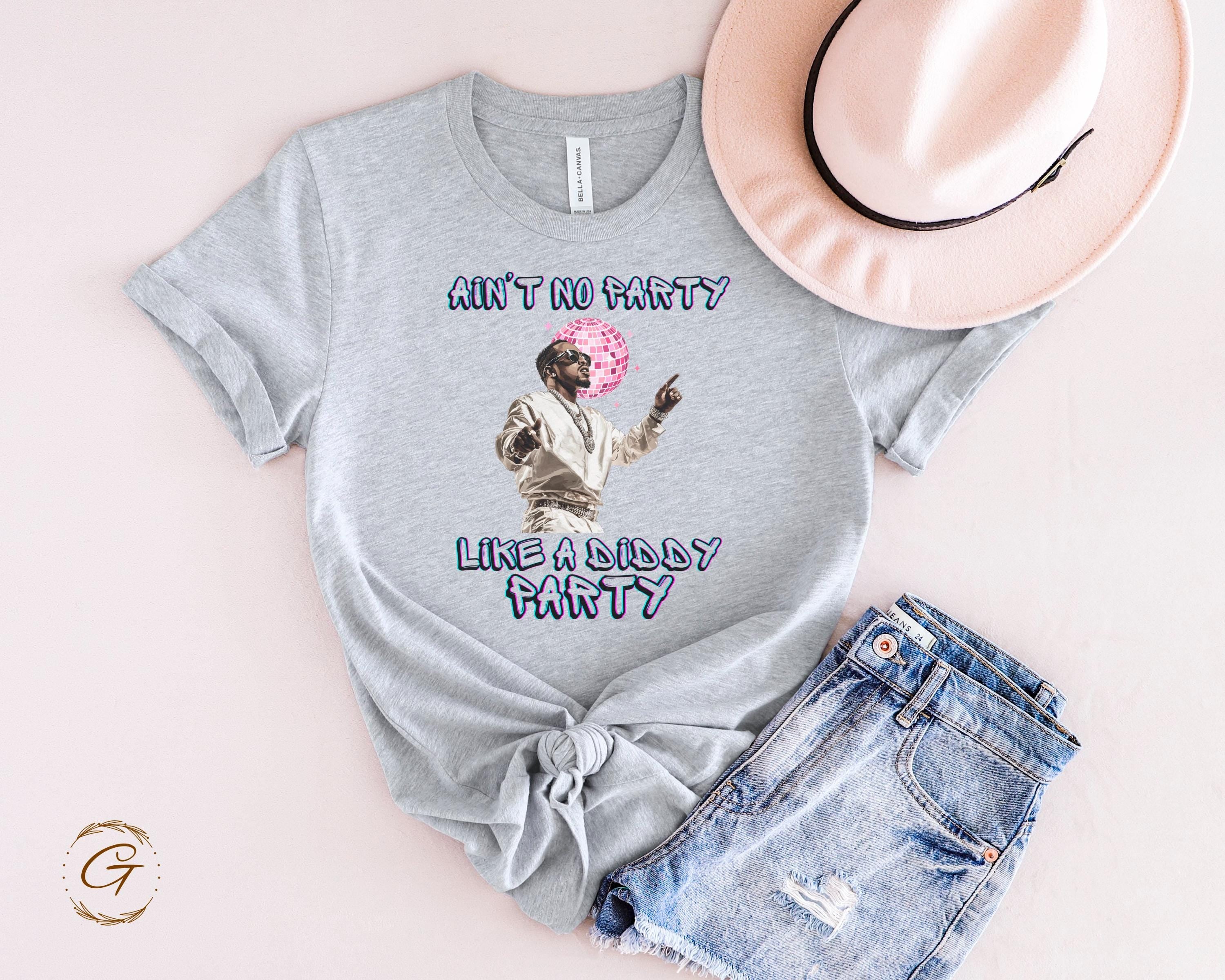 Diddy Retro Disco Party T-Shirt, 'Ain't No Party Like a Diddy Party' Tee